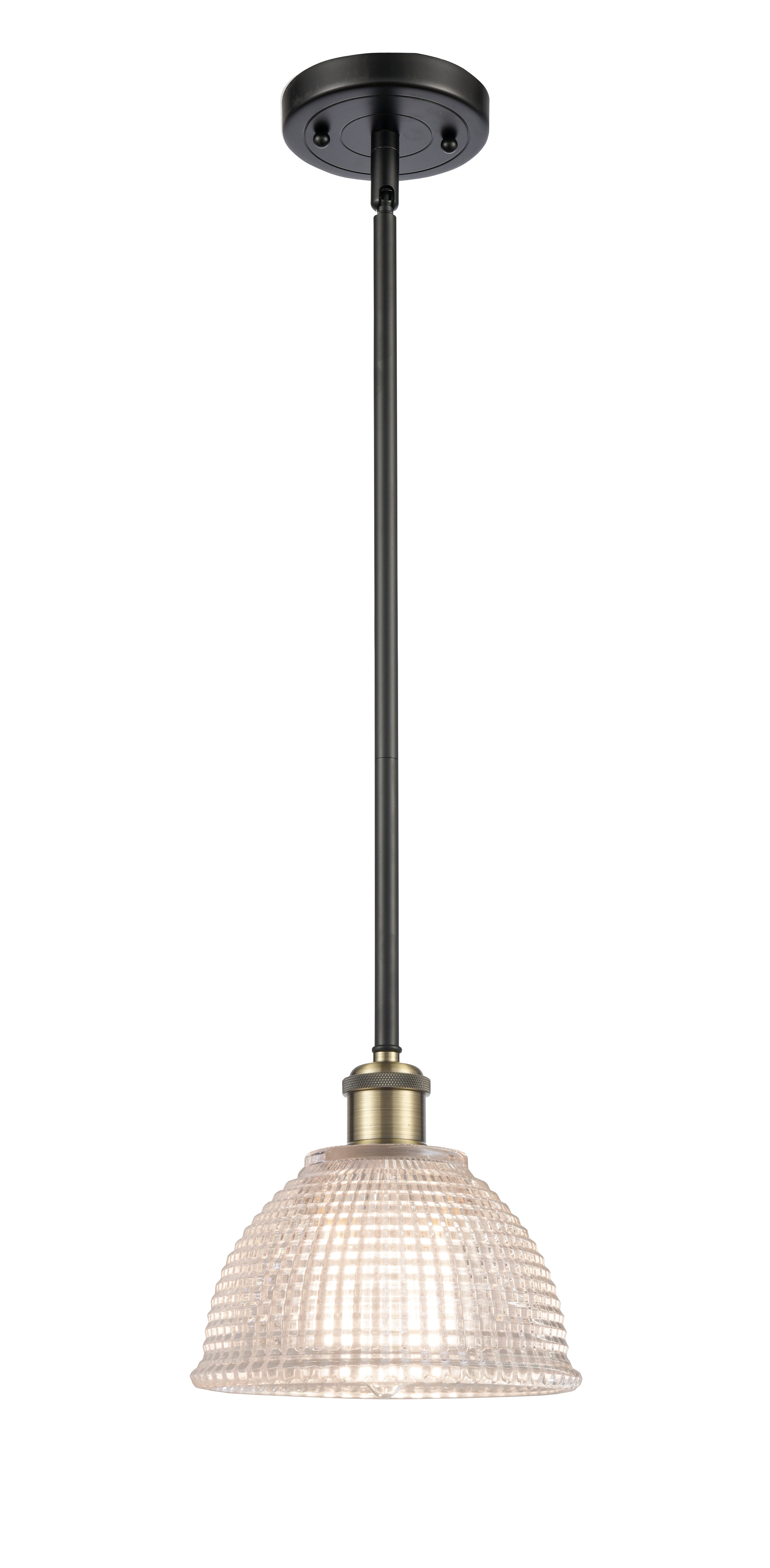 Ballston Mini Pendant Antique Brass 8 Inch
