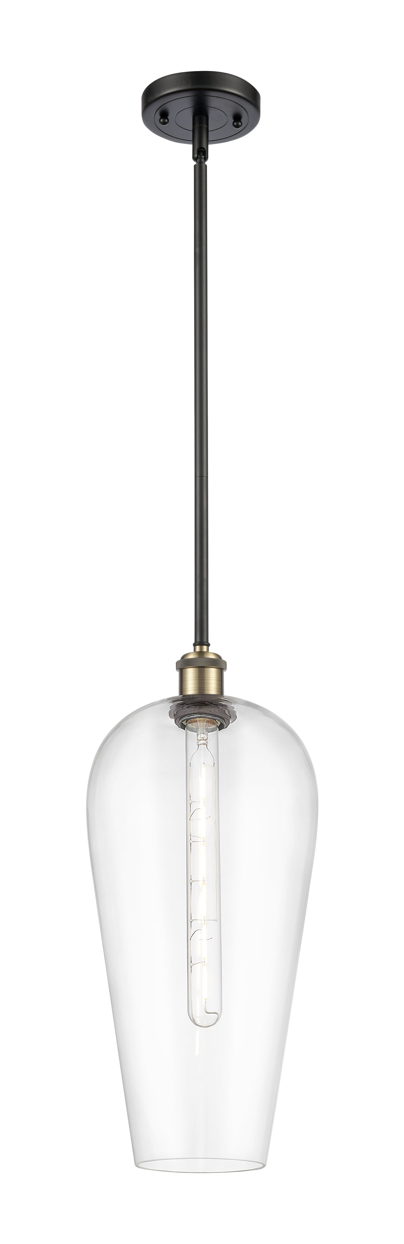 Ballston Mini Pendant Antique Brass Finish
