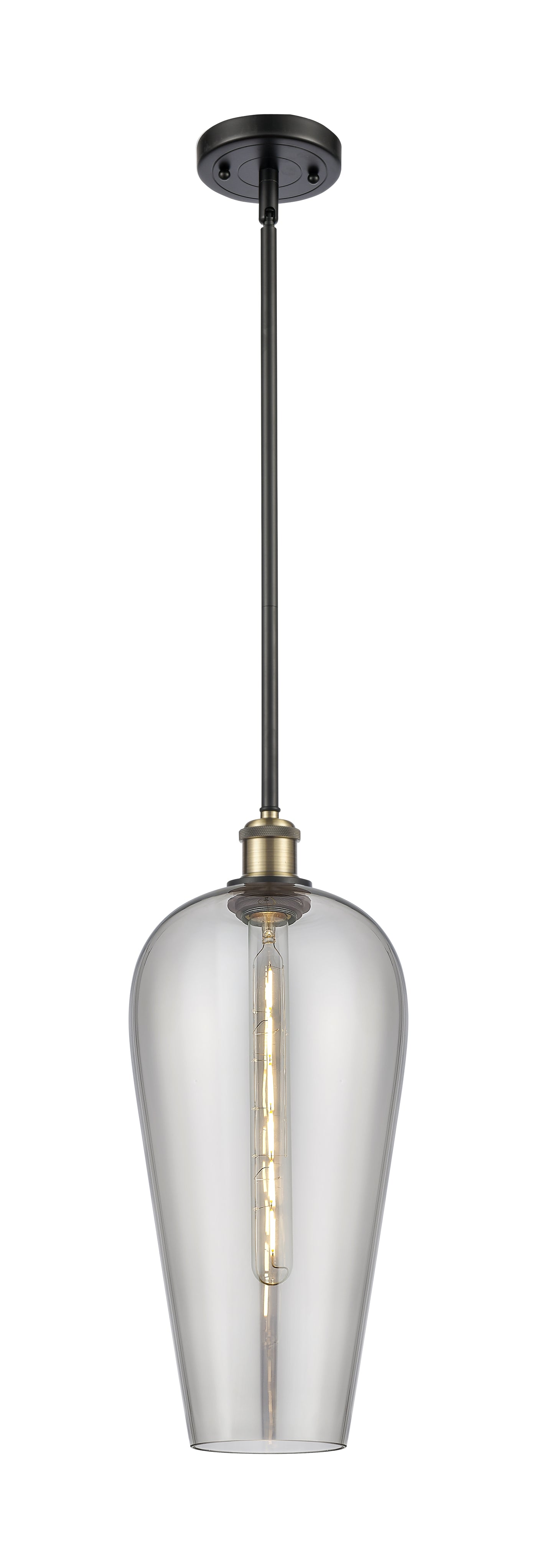 Ballston Mini Pendant Antique Brass Finish