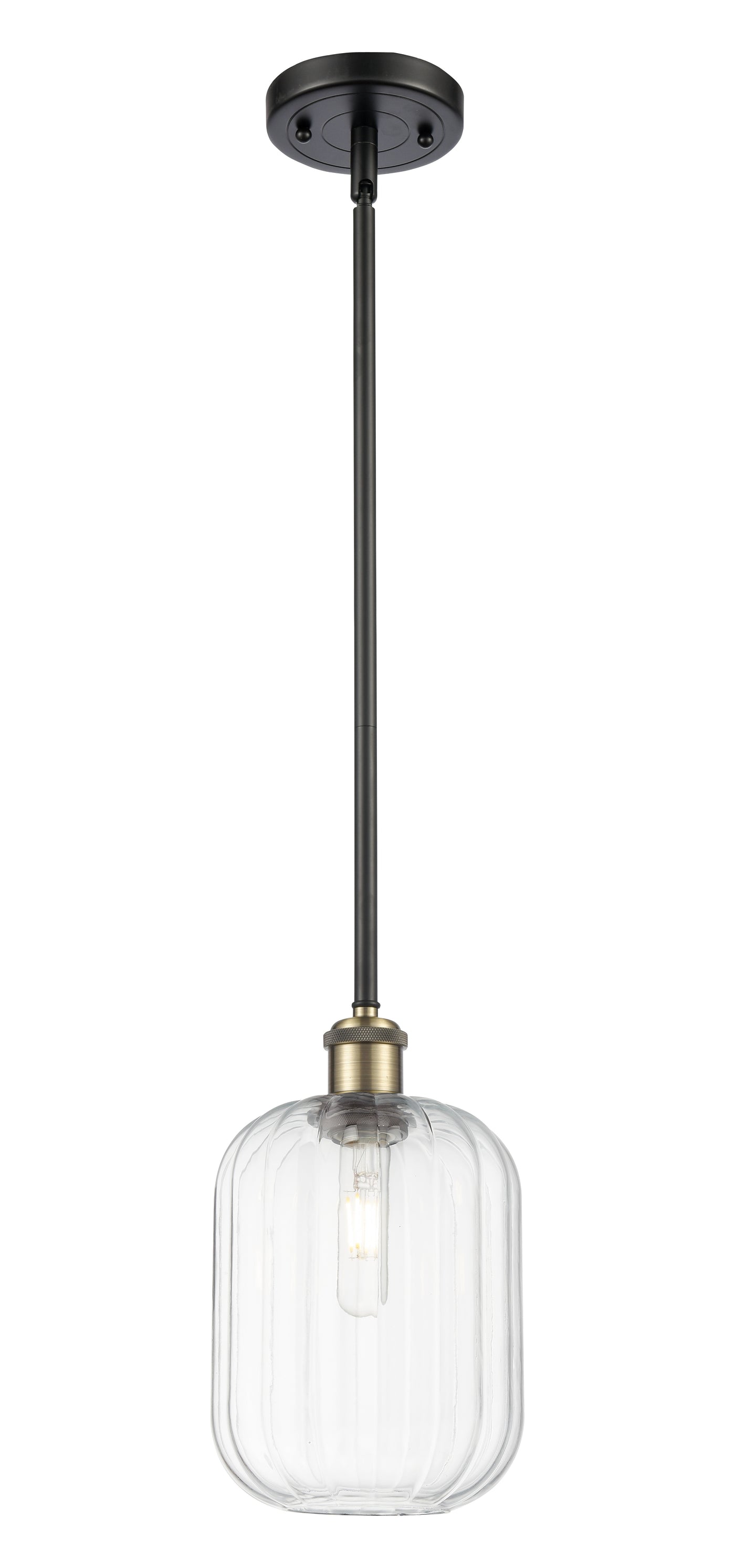 Ballston Mini Pendant Antique Brass Finish