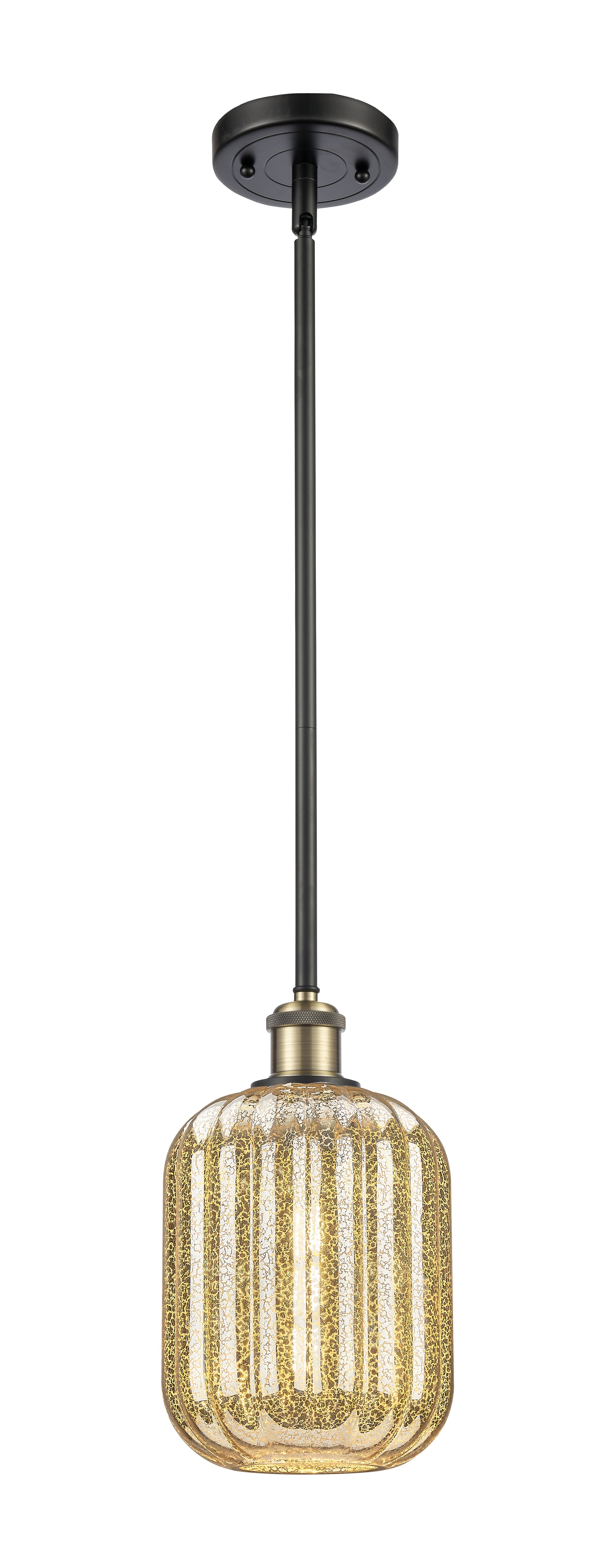 Ballston Mini Pendant Antique Brass Finish