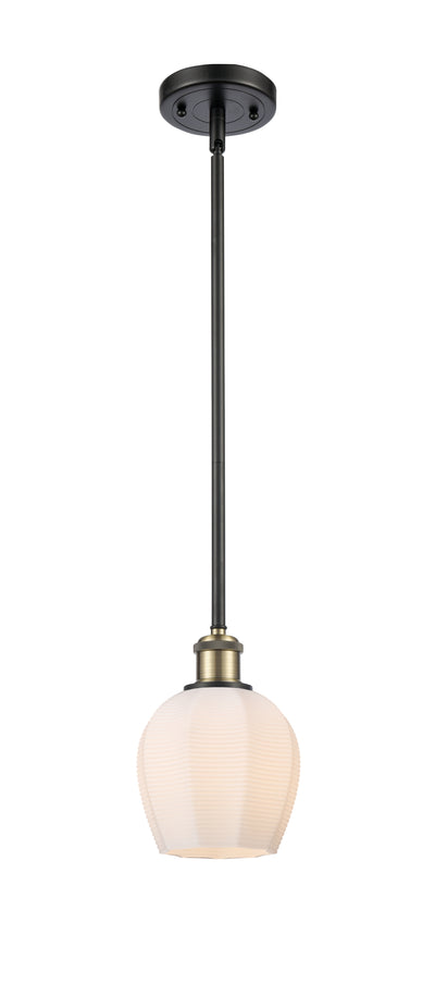 Ballston Mini Pendant Antique Brass Finish