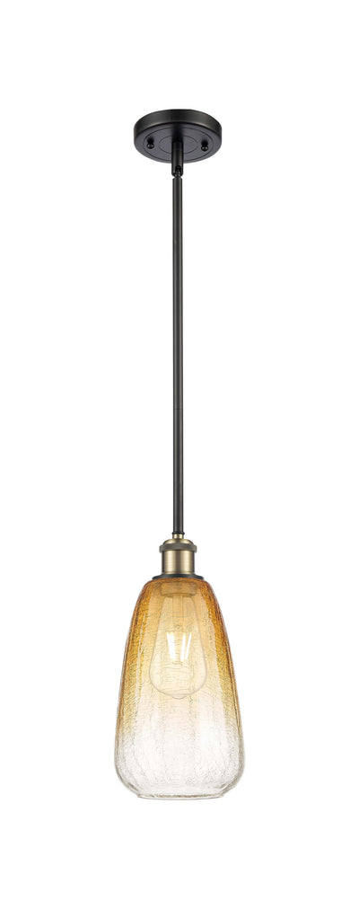 Ballston Mini Pendant Antique Brass Glass