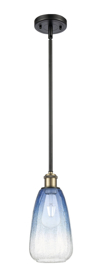 Ballston Mini Pendant Antique Brass Glass