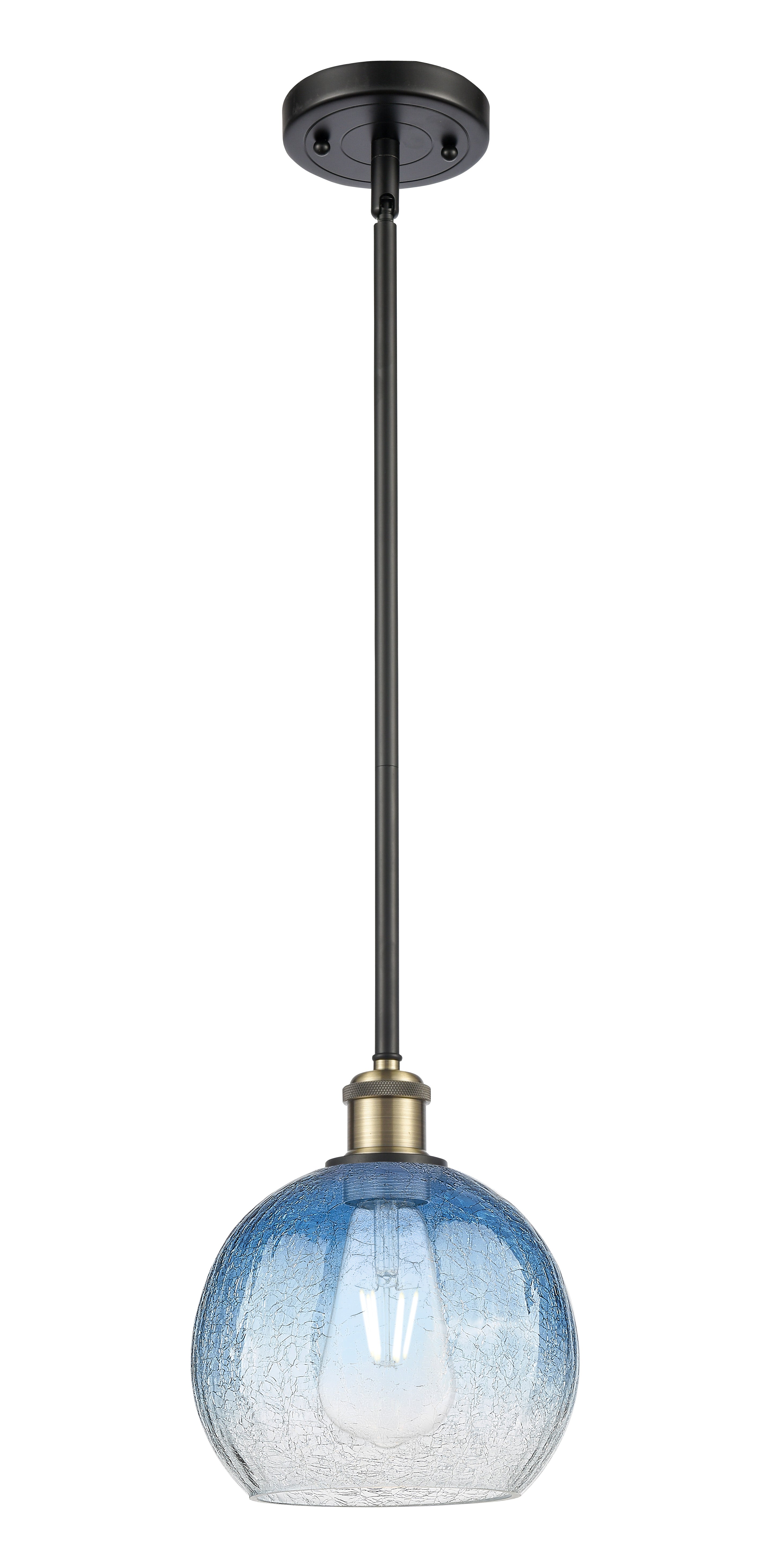 Ballston Mini Pendant Antique Brass Finish