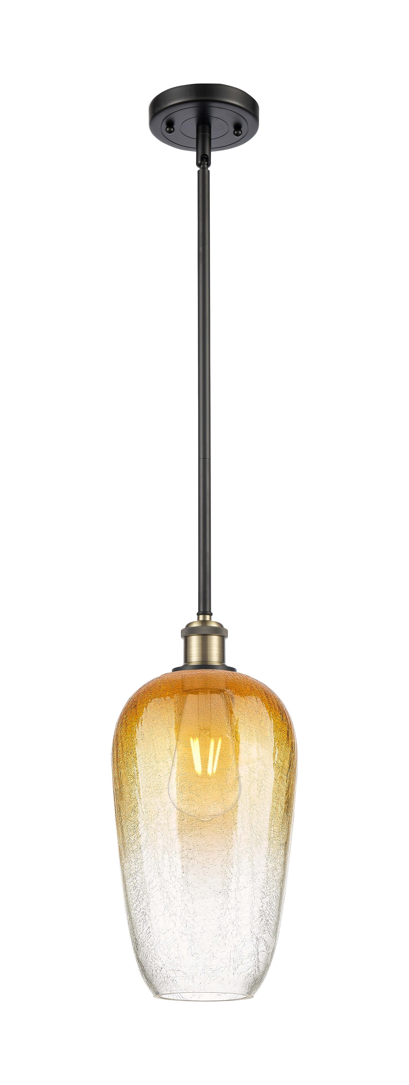 Ballston Mini Pendant Antique Brass Finish