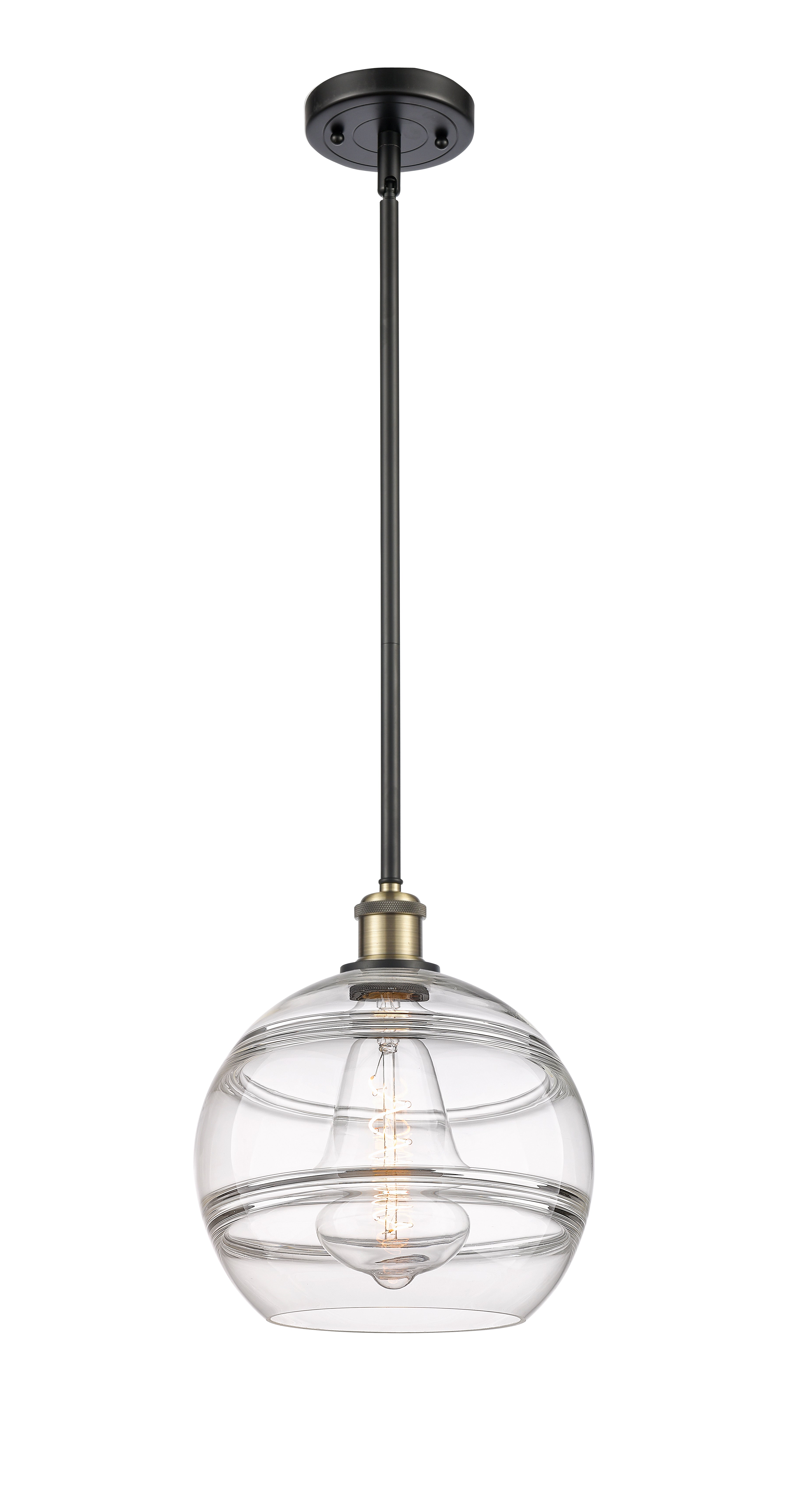 Ballston Mini Pendant Antique Brass 10 Inch