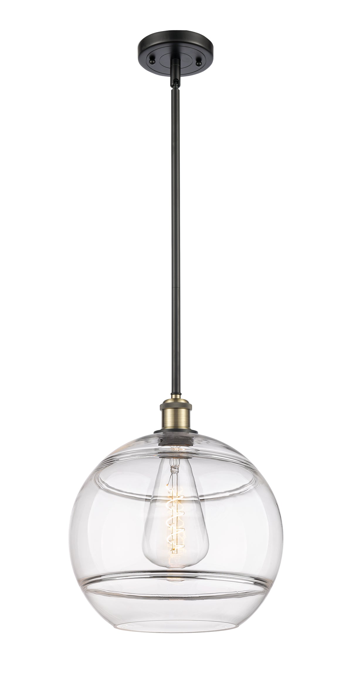 Ballston Mini Pendant Antique Brass Dimmable
