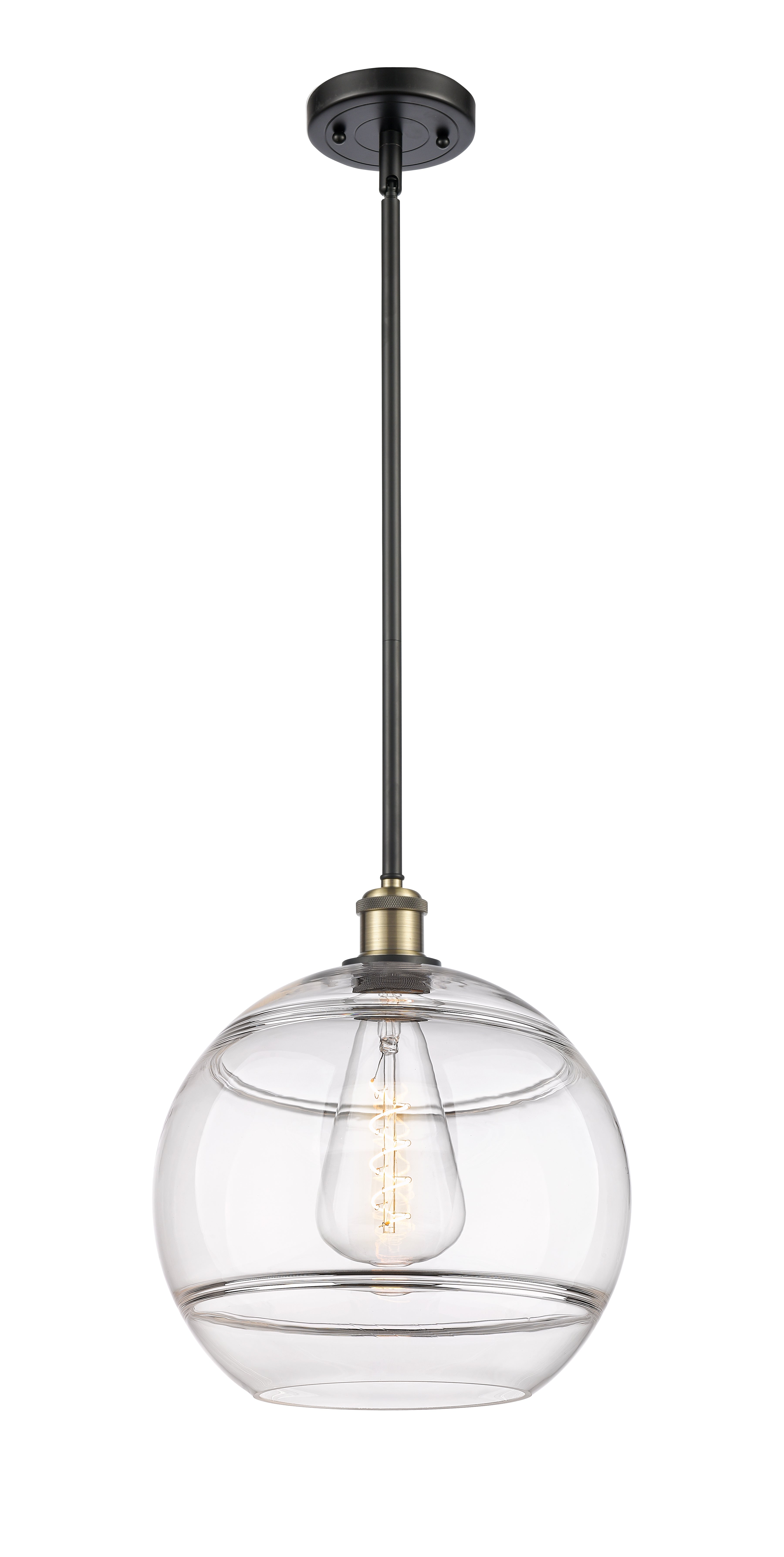 Ballston Mini Pendant Antique Brass Dimmable