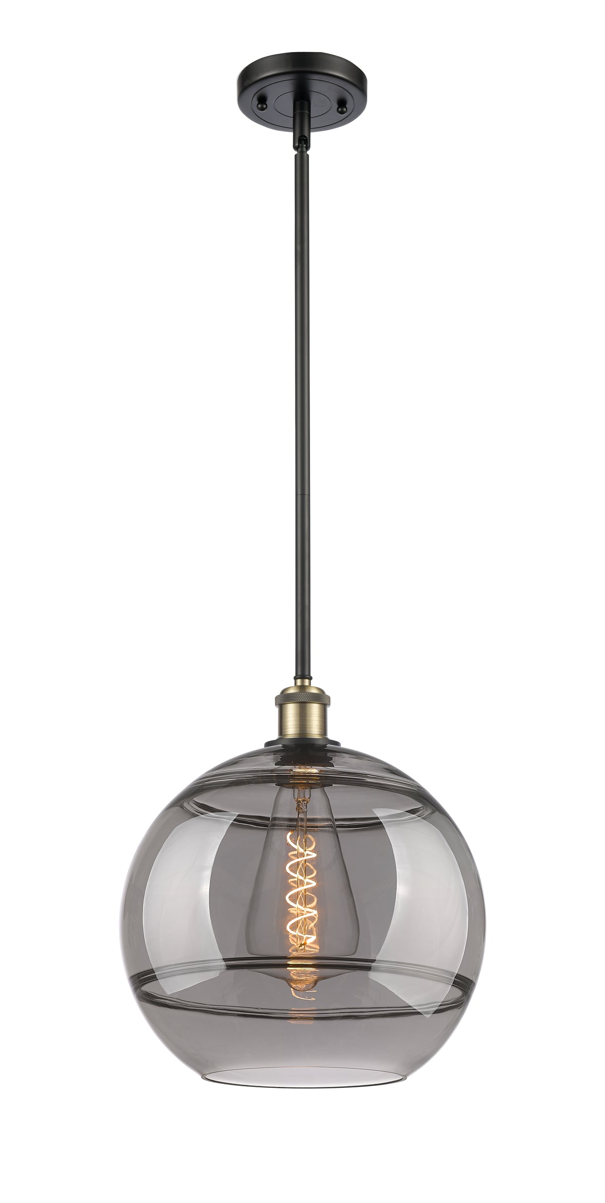 Ballston Mini Pendant Antique Brass Dimmable