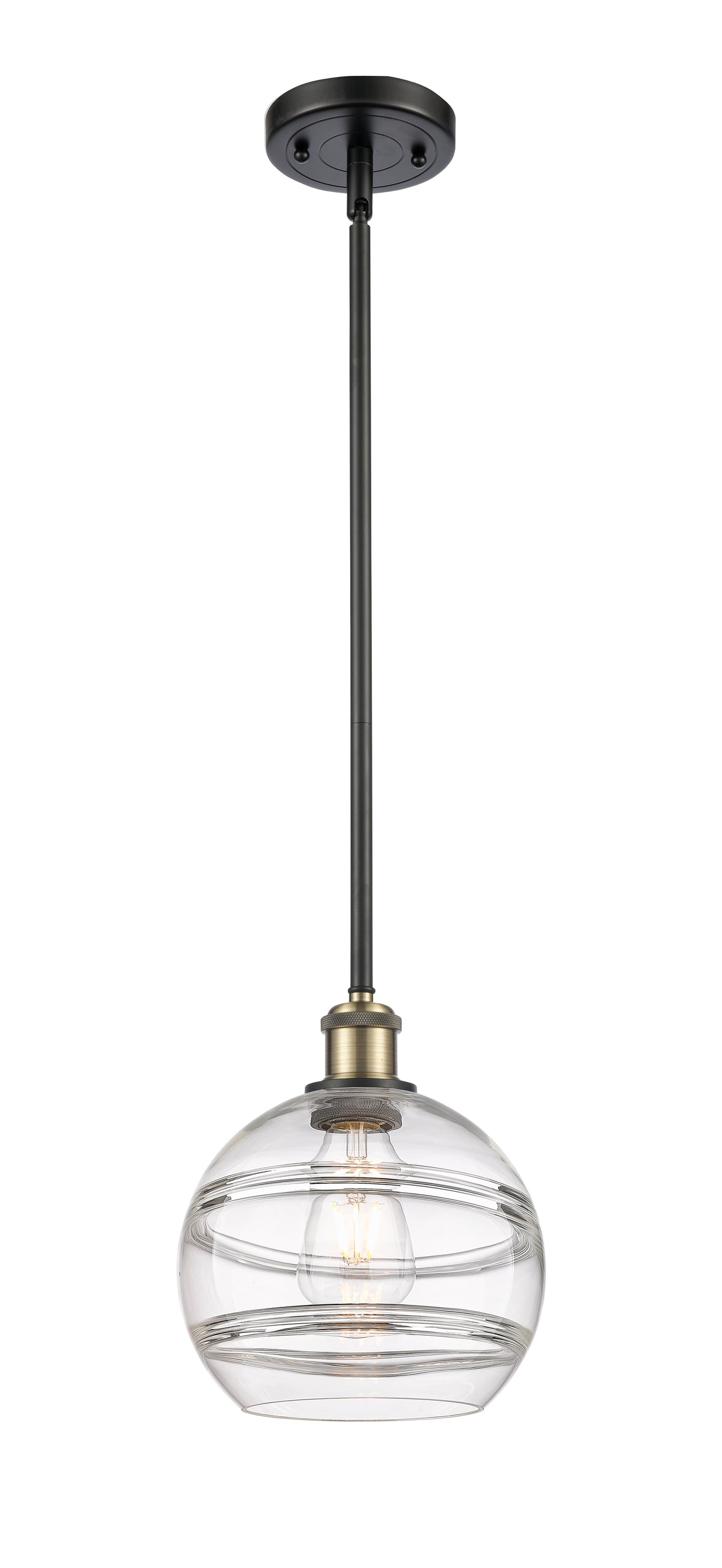 Ballston Mini Pendant Antique Brass Finish