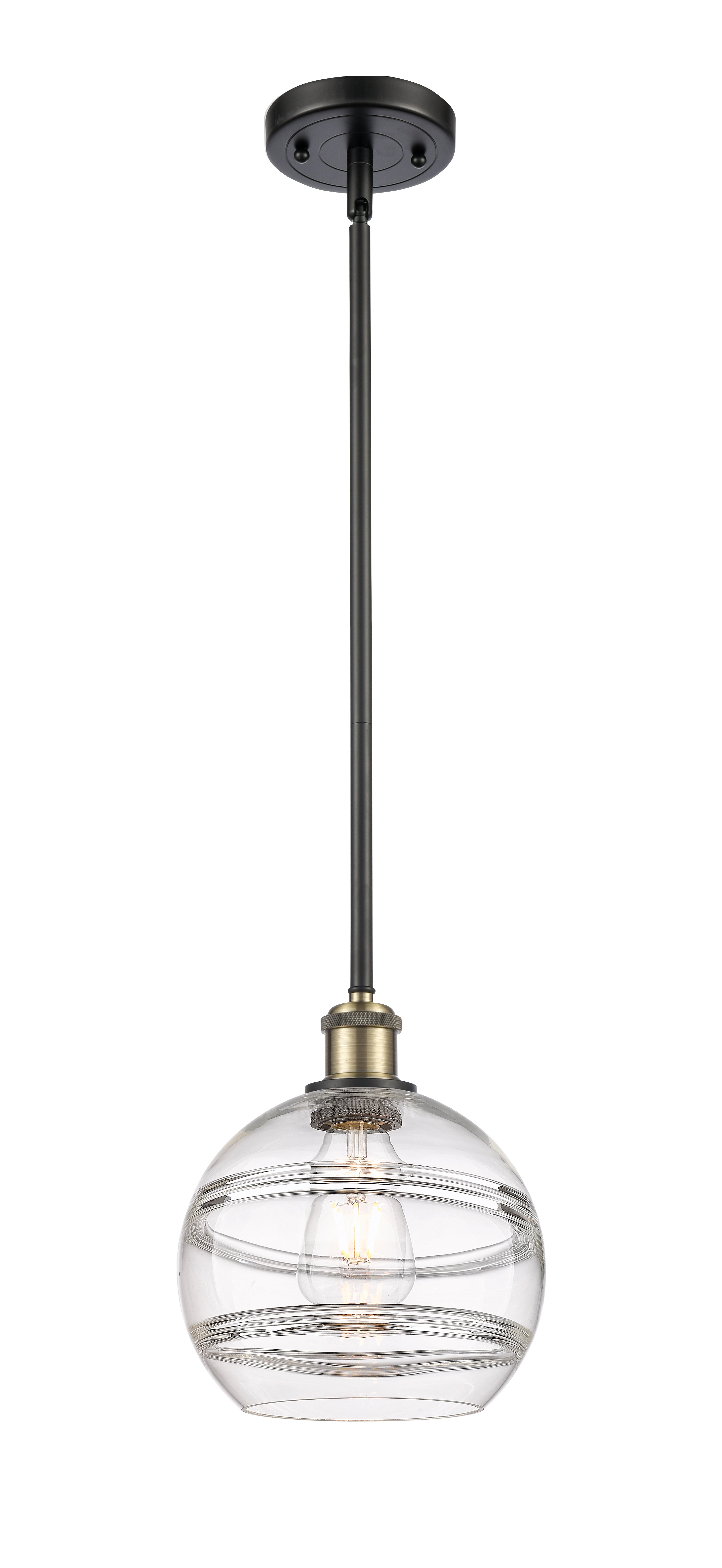 Ballston Mini Pendant Antique Brass Finish
