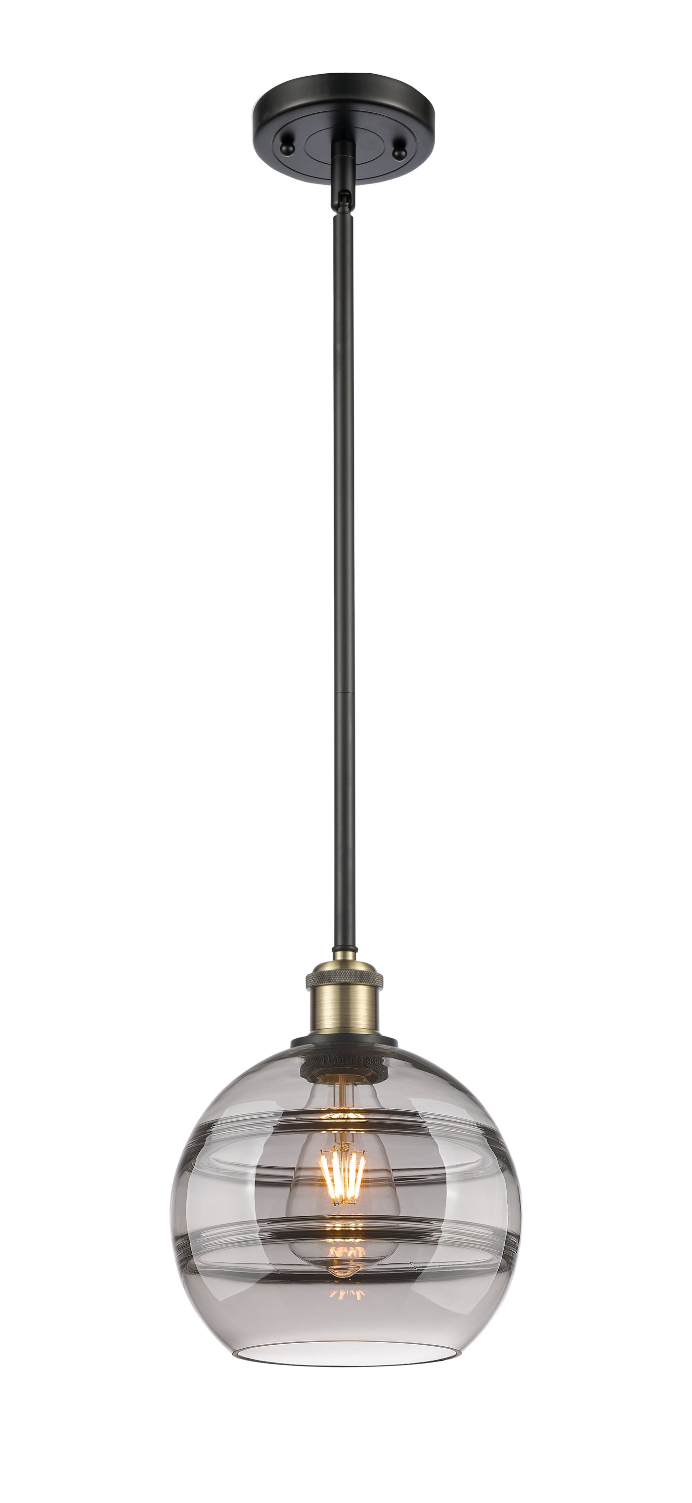 Ballston Mini Pendant Antique Brass Finish
