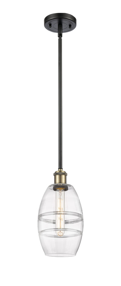 Ballston Mini Pendant Antique Brass Glass