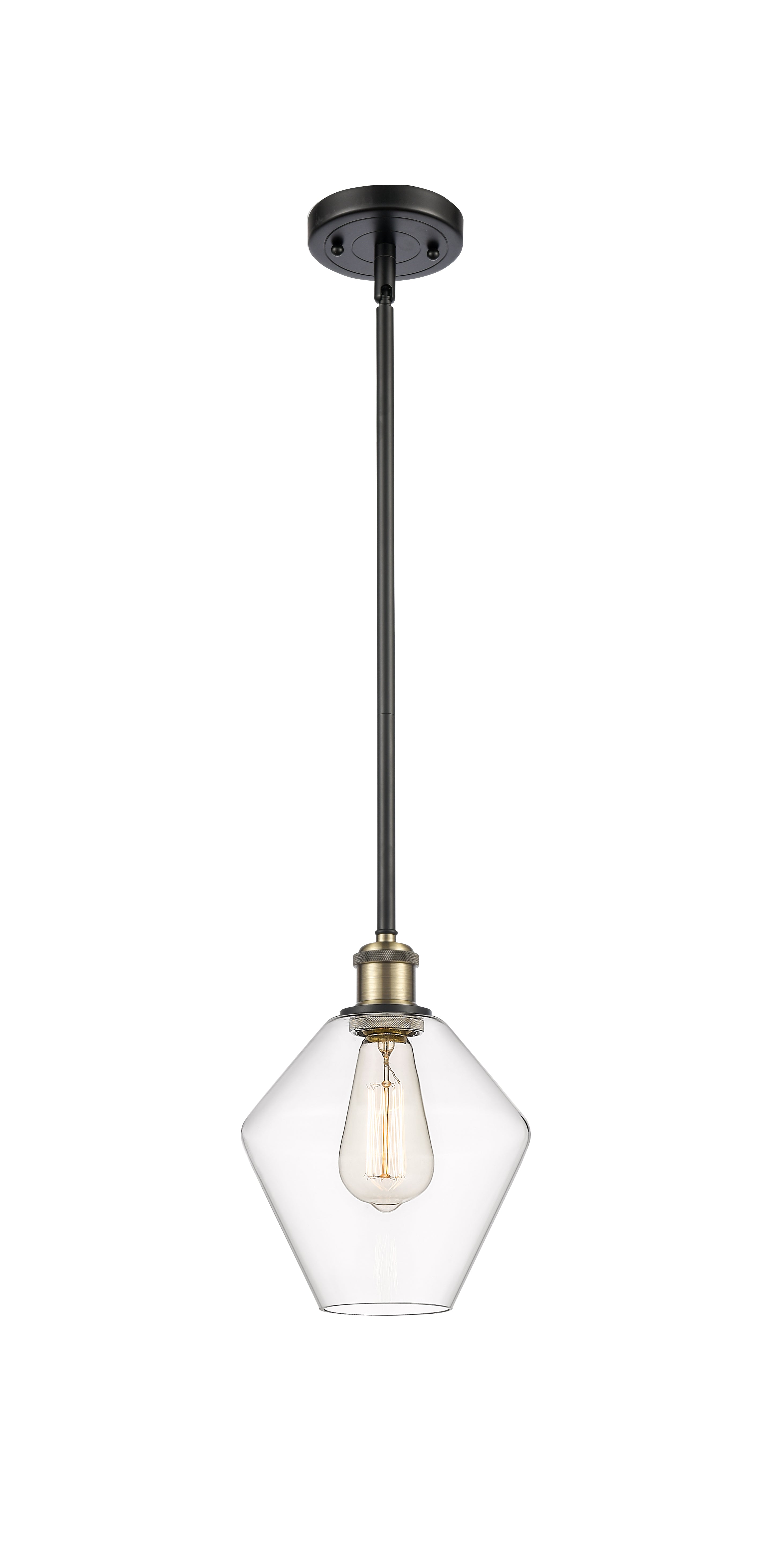 Ballston Mini Pendant Antique Brass 8 Inch