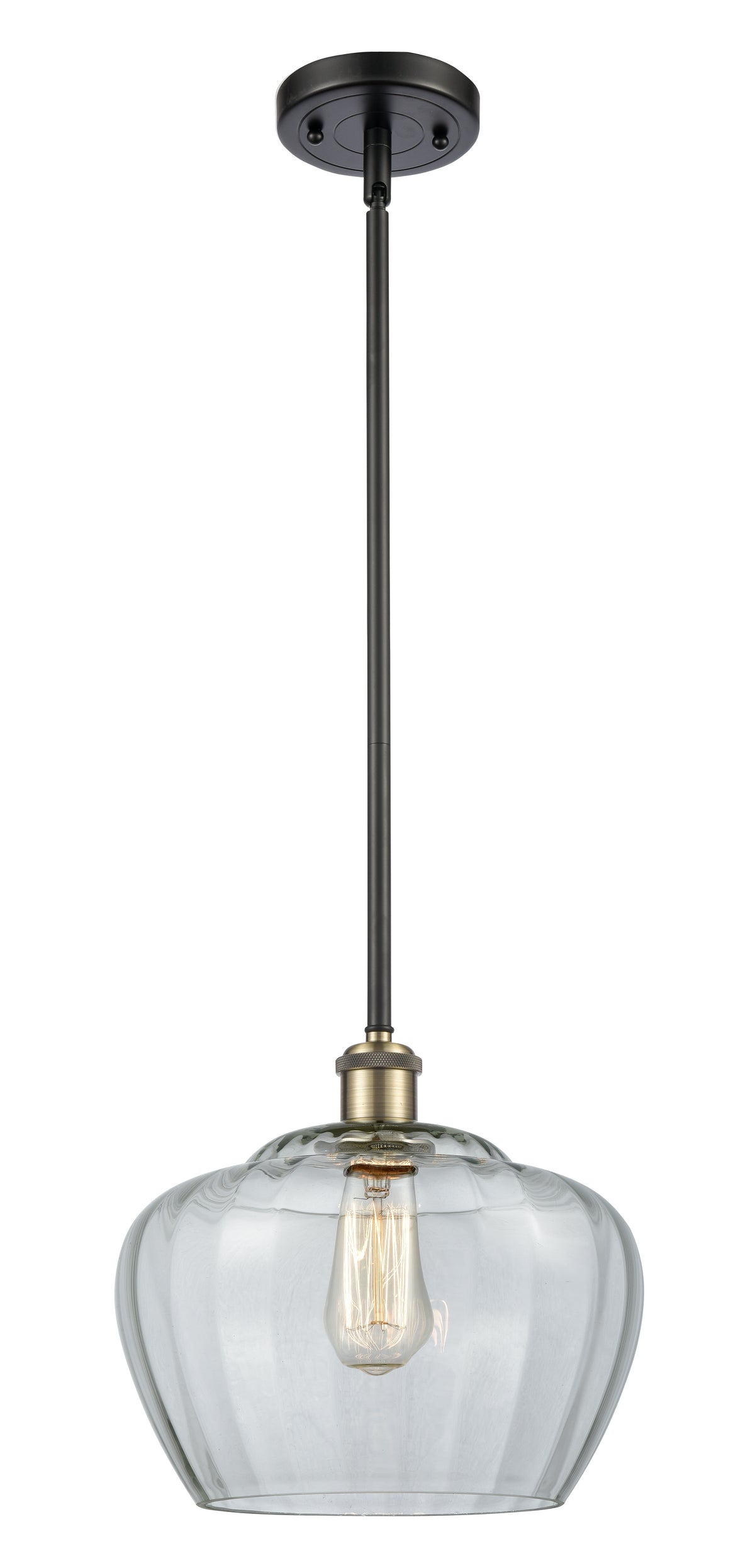 Ballston Mini Pendant Antique Brass Finish
