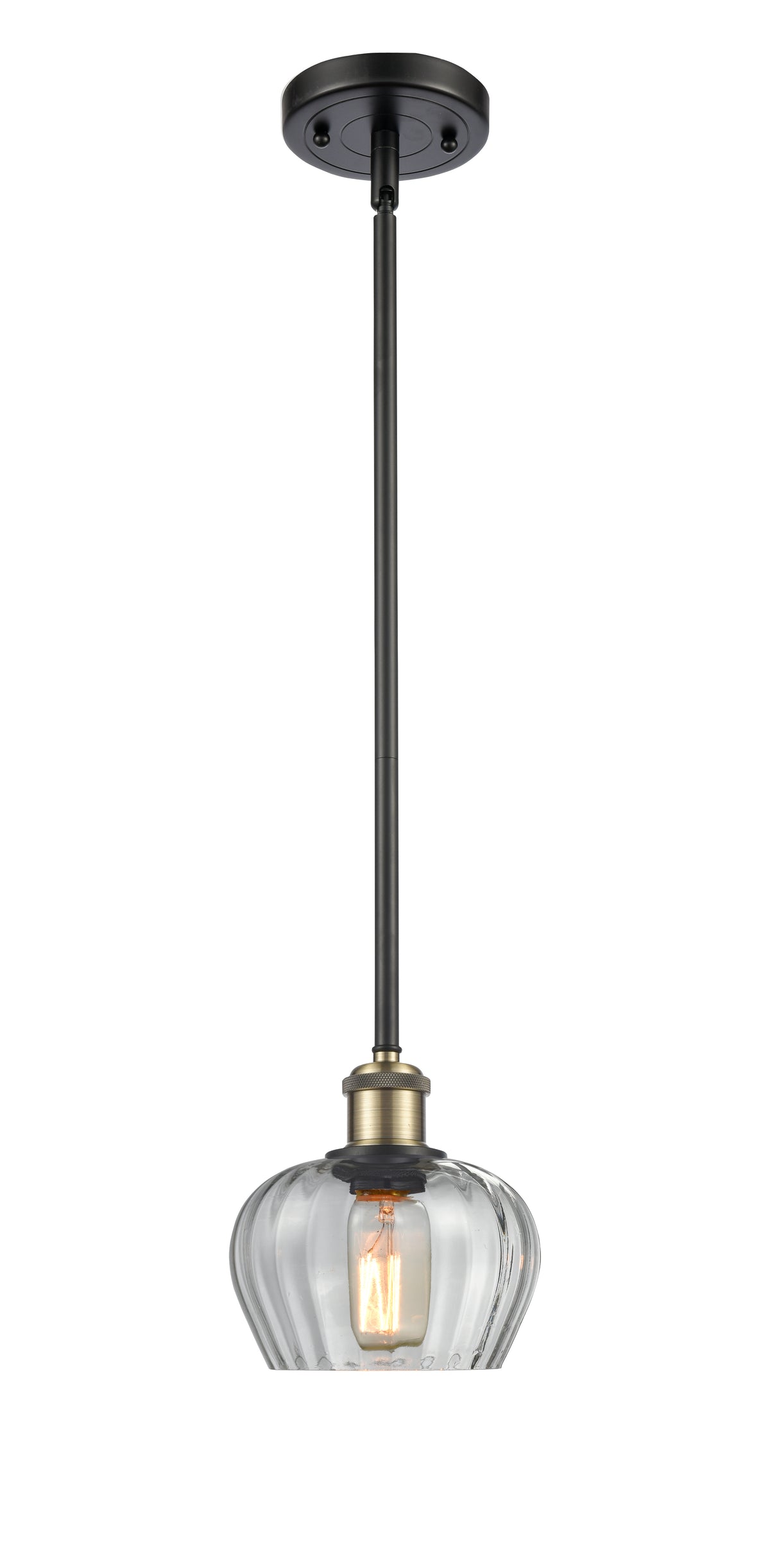 Ballston Mini Pendant Antique Brass Finish
