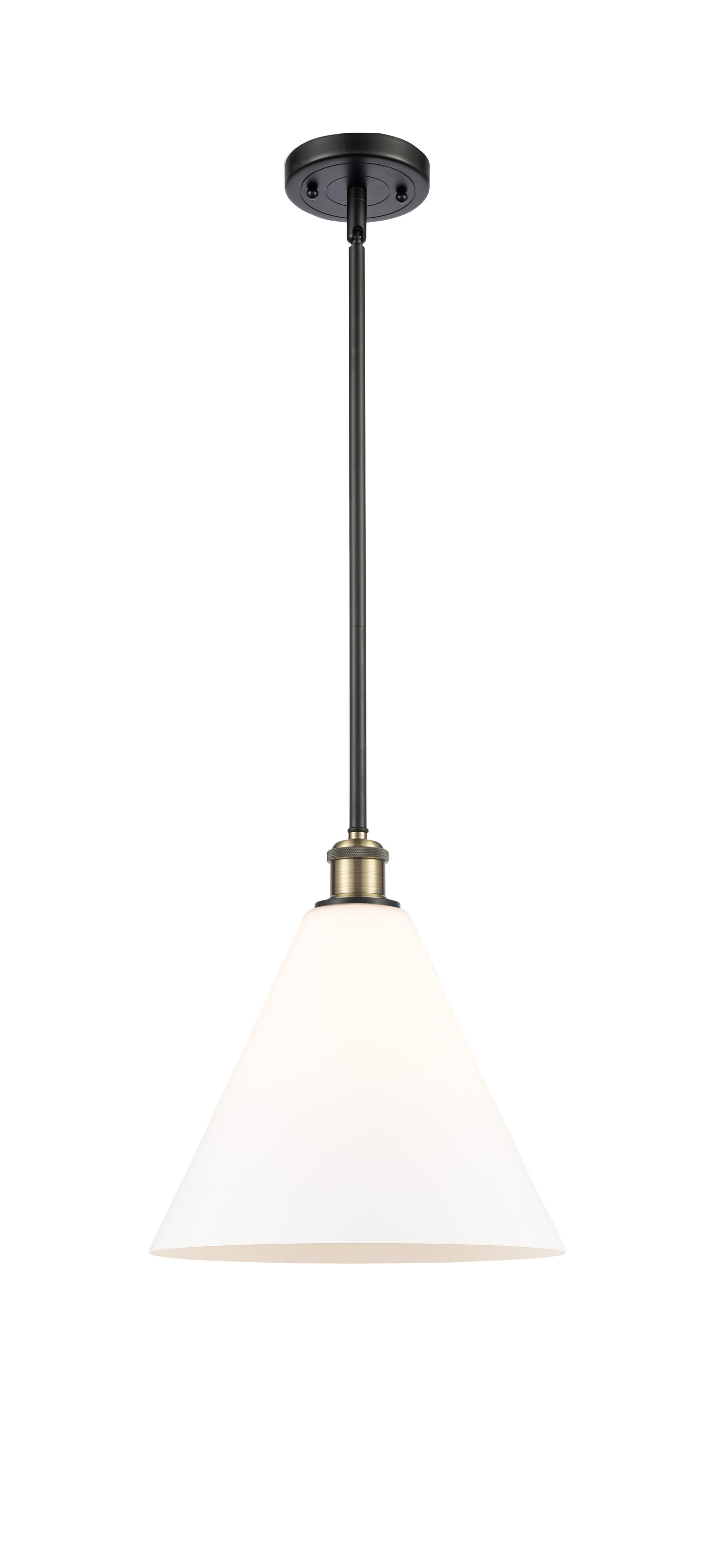 Ballston Mini Pendant Antique Brass Finish