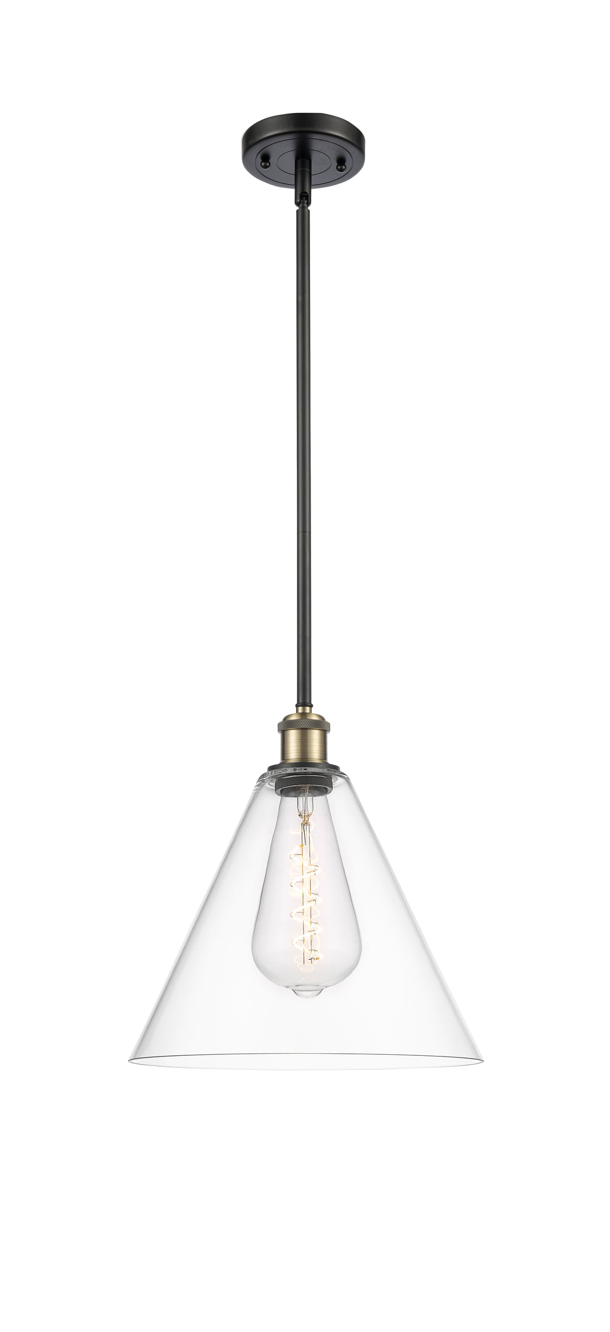 Ballston Mini Pendant Antique Brass Finish