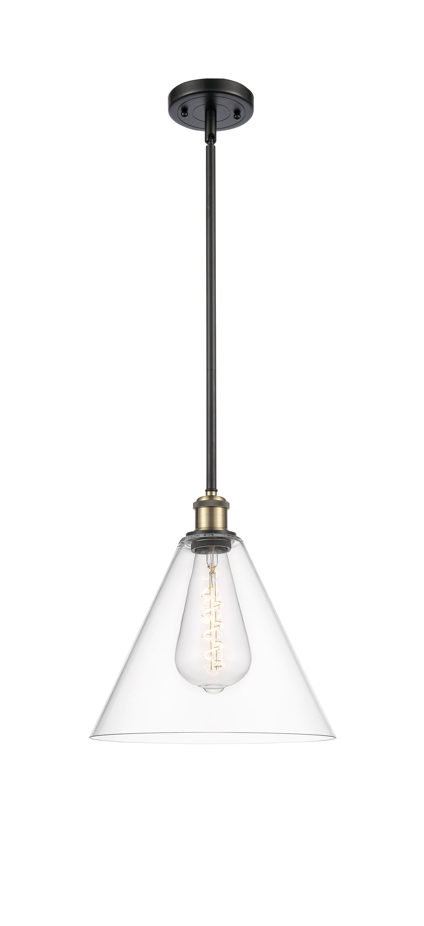 Ballston Mini Pendant Antique Brass Finish