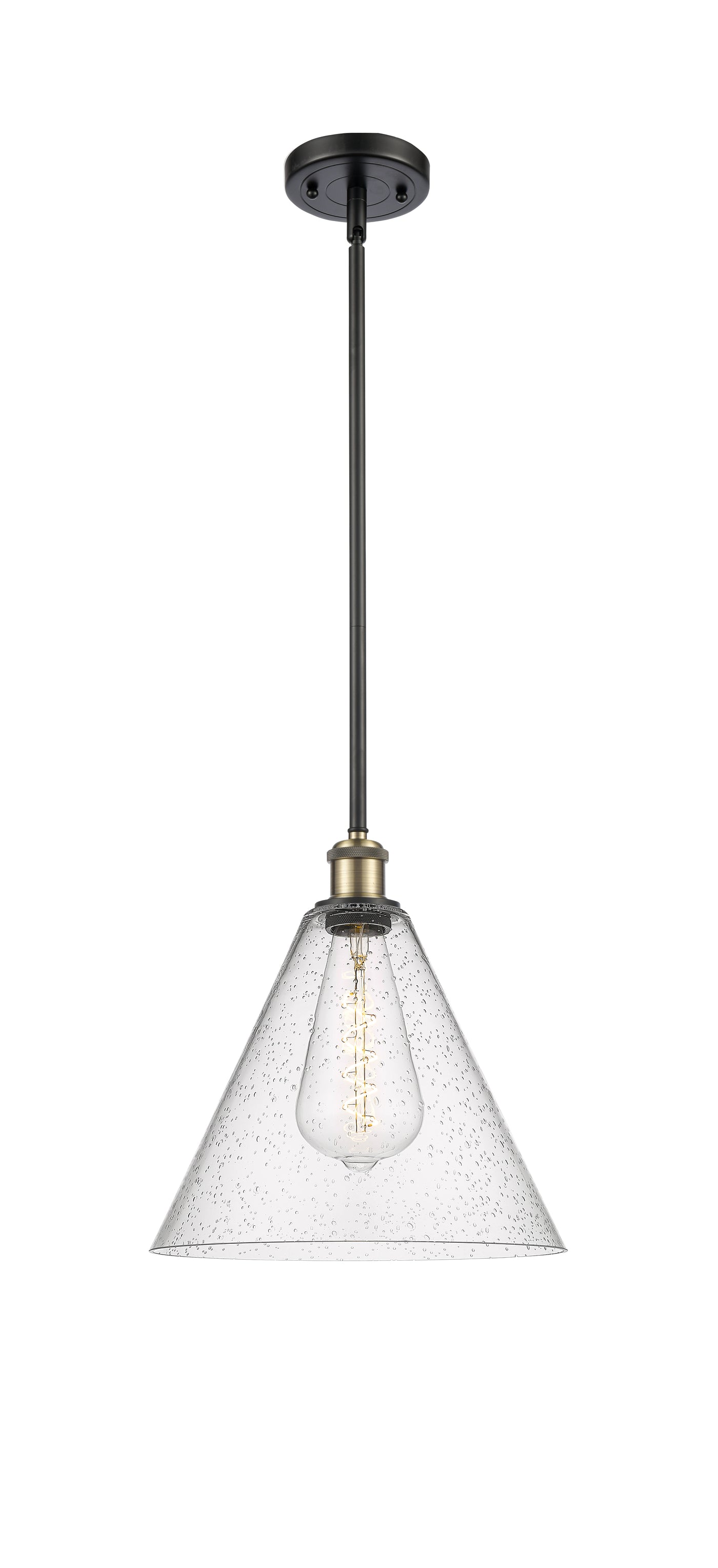 Ballston Mini Pendant Antique Brass Finish