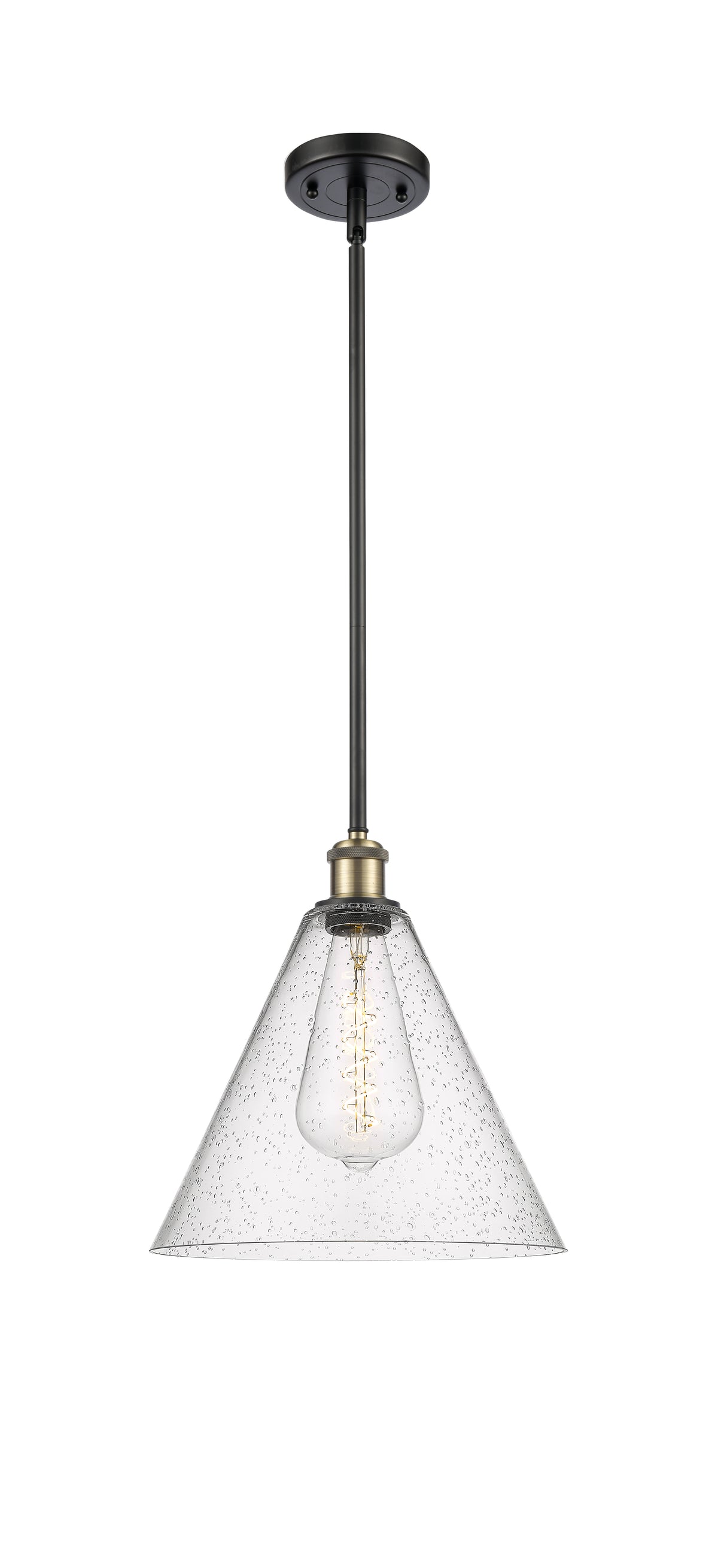 Ballston Mini Pendant Antique Brass Finish