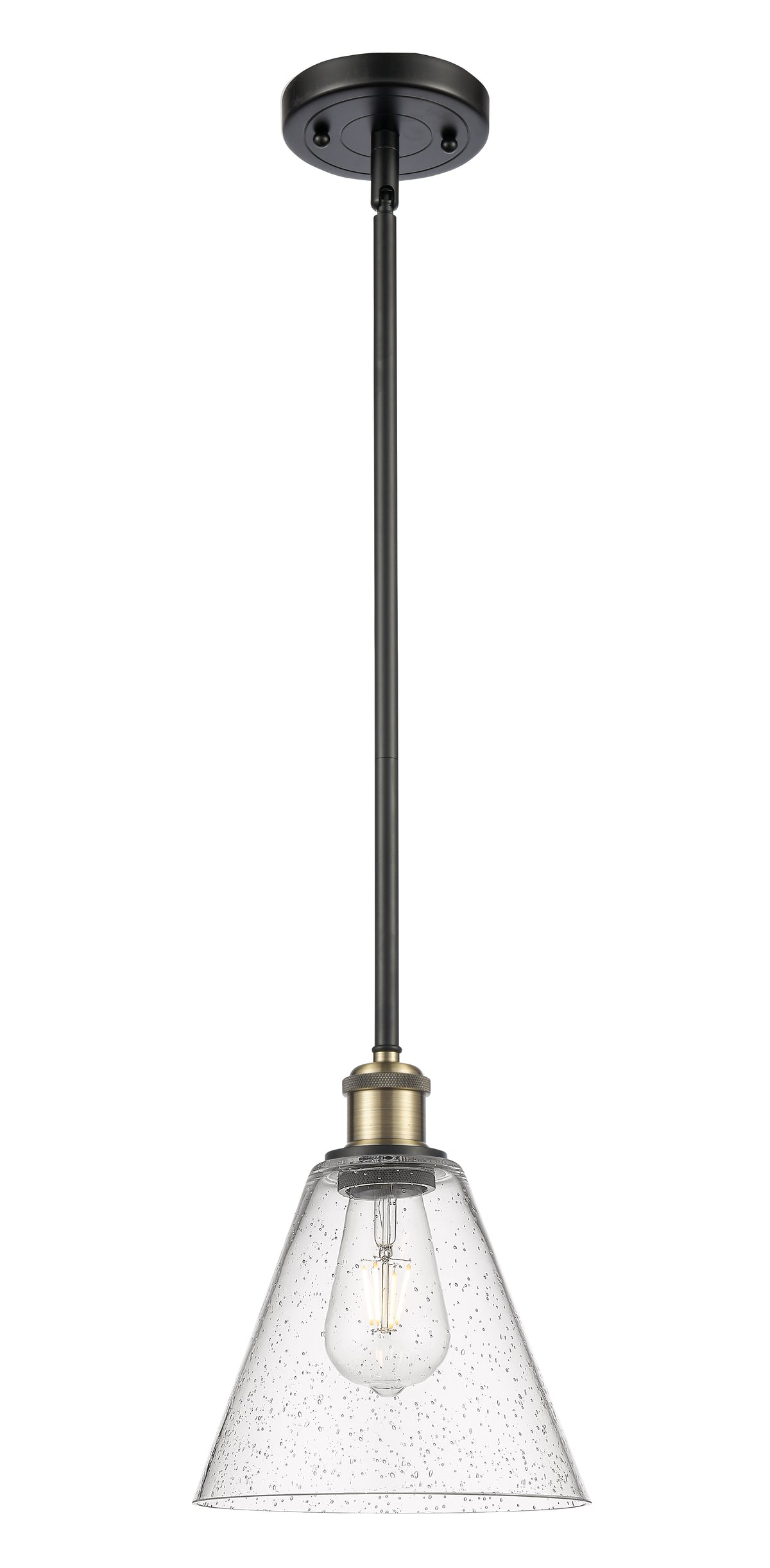 Ballston Mini Pendant Antique Brass Finish