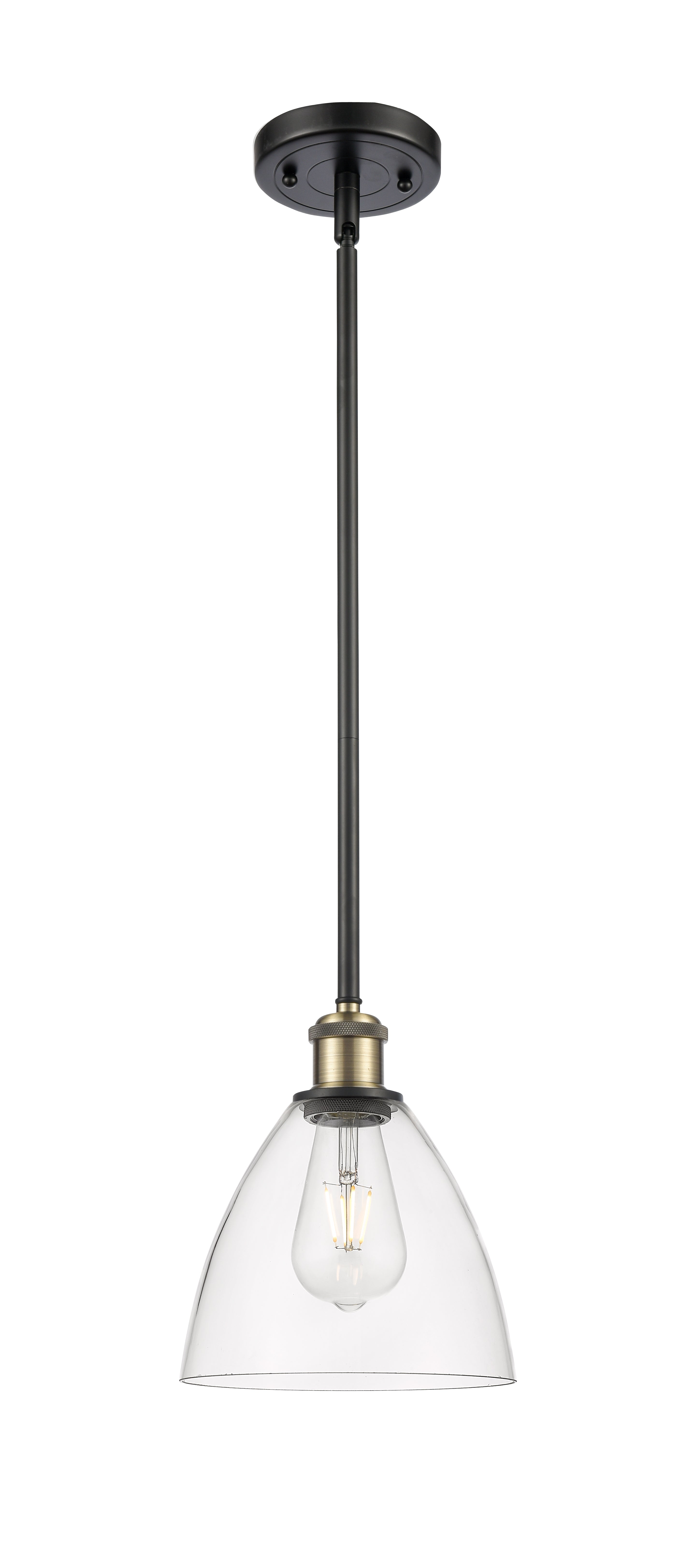Ballston Mini Pendant Antique Brass Finish