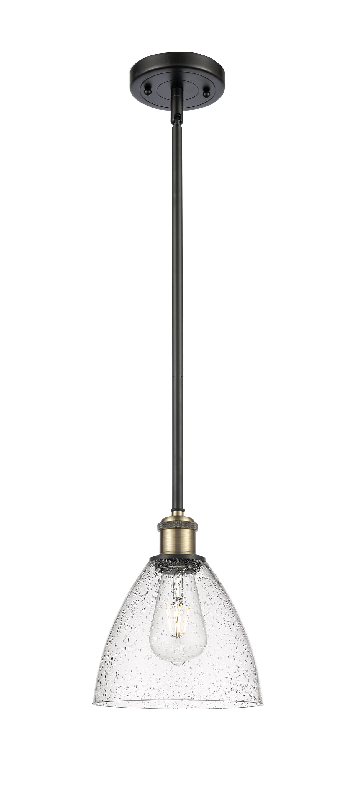 Ballston Mini Pendant Antique Brass Finish