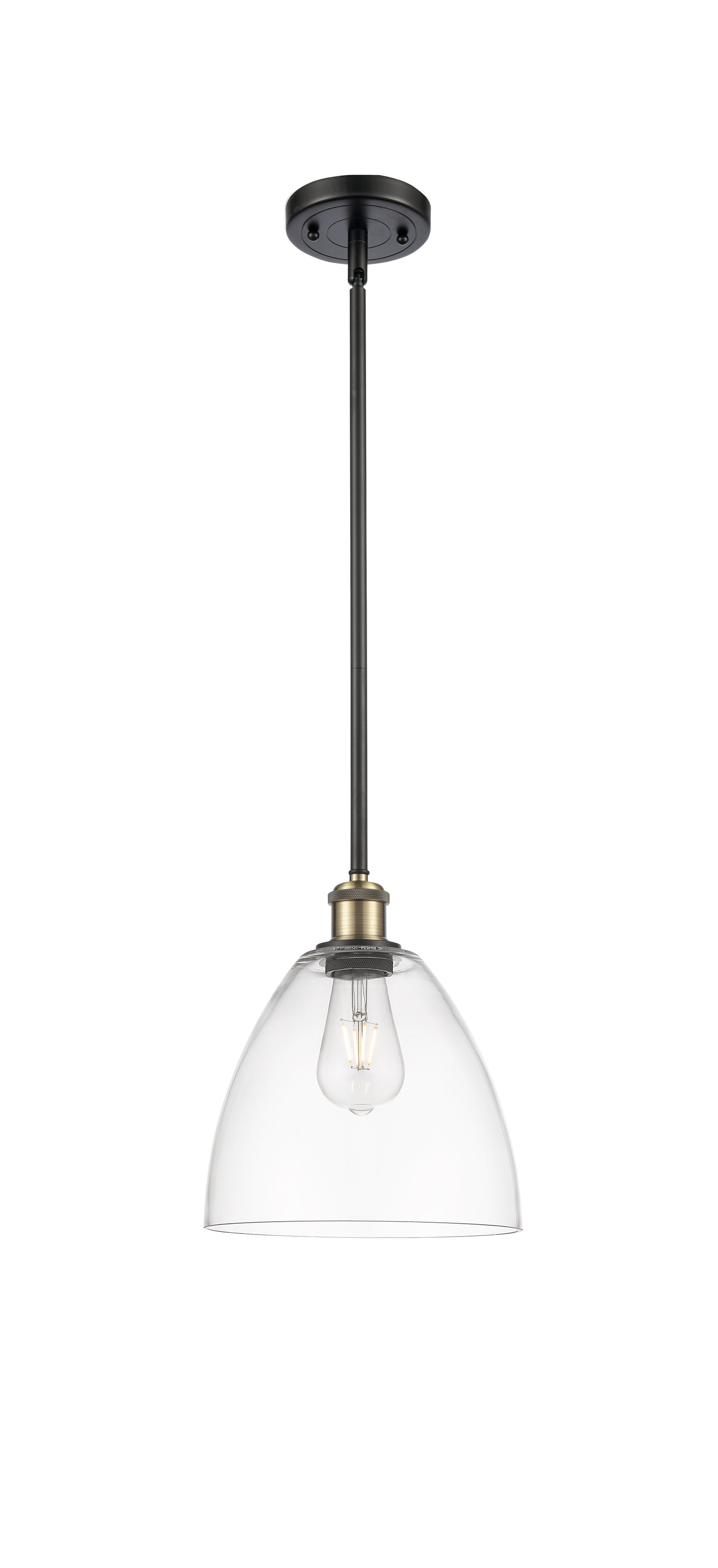Ballston Mini Pendant Antique Brass Finish