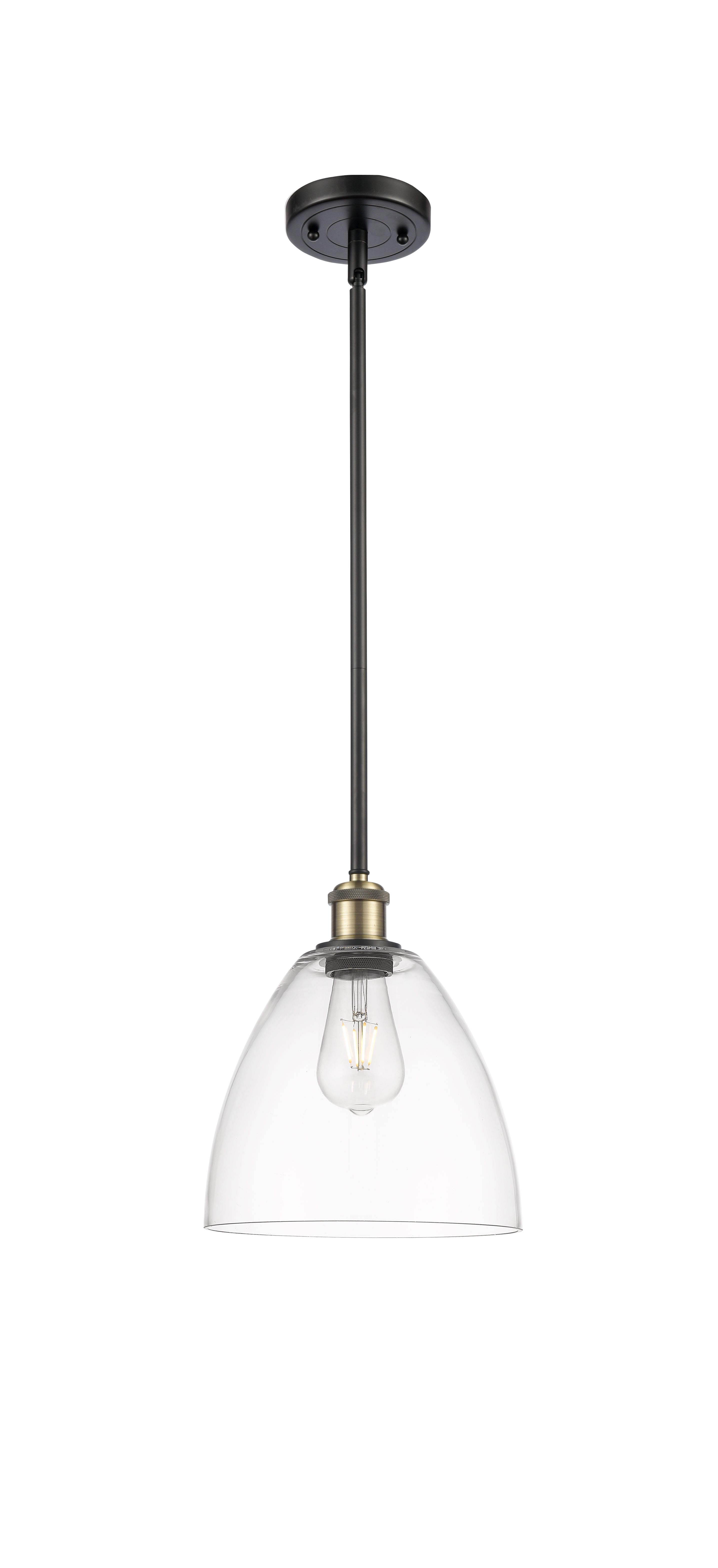Ballston Mini Pendant Antique Brass Finish