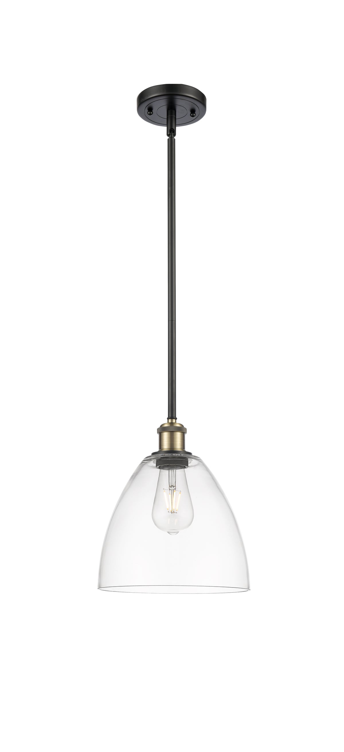 Ballston Mini Pendant Antique Brass Finish