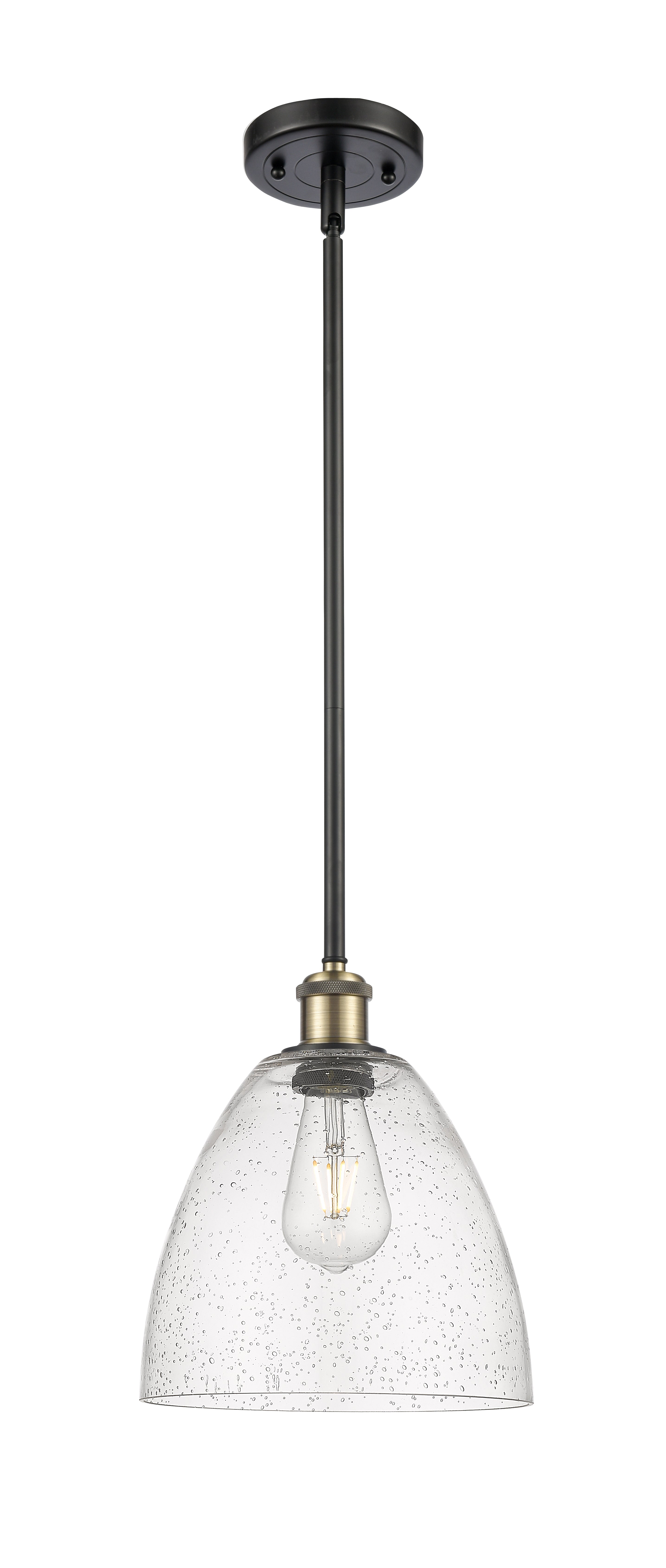 Ballston Mini Pendant Antique Brass Finish