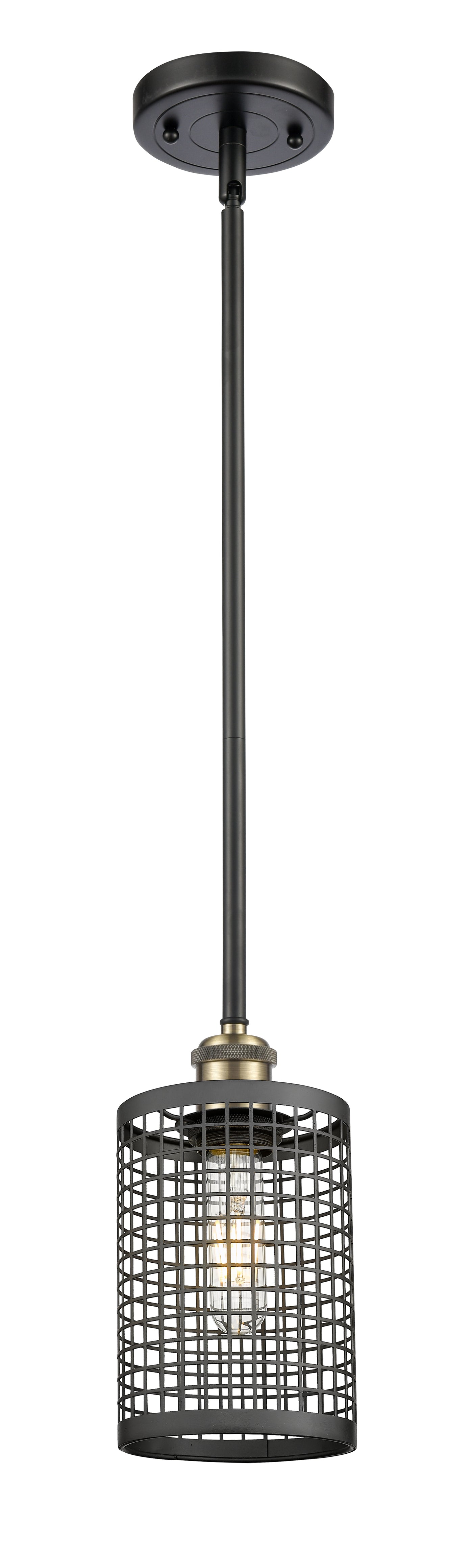Ballston Mini Pendant Antique Brass Finish