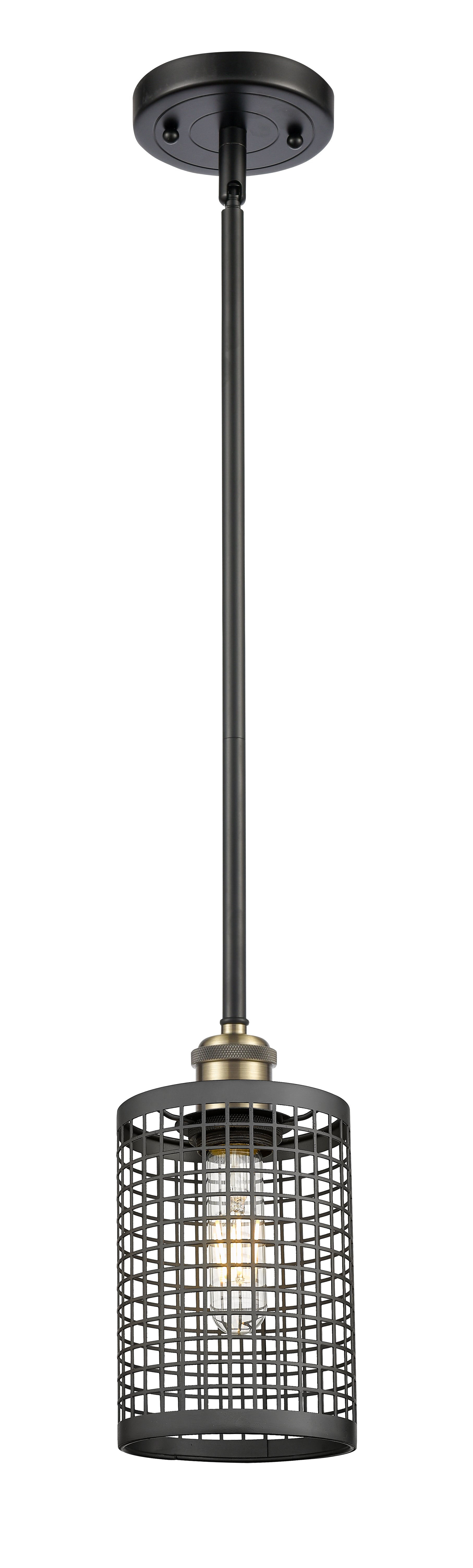 Ballston Mini Pendant Antique Brass Finish