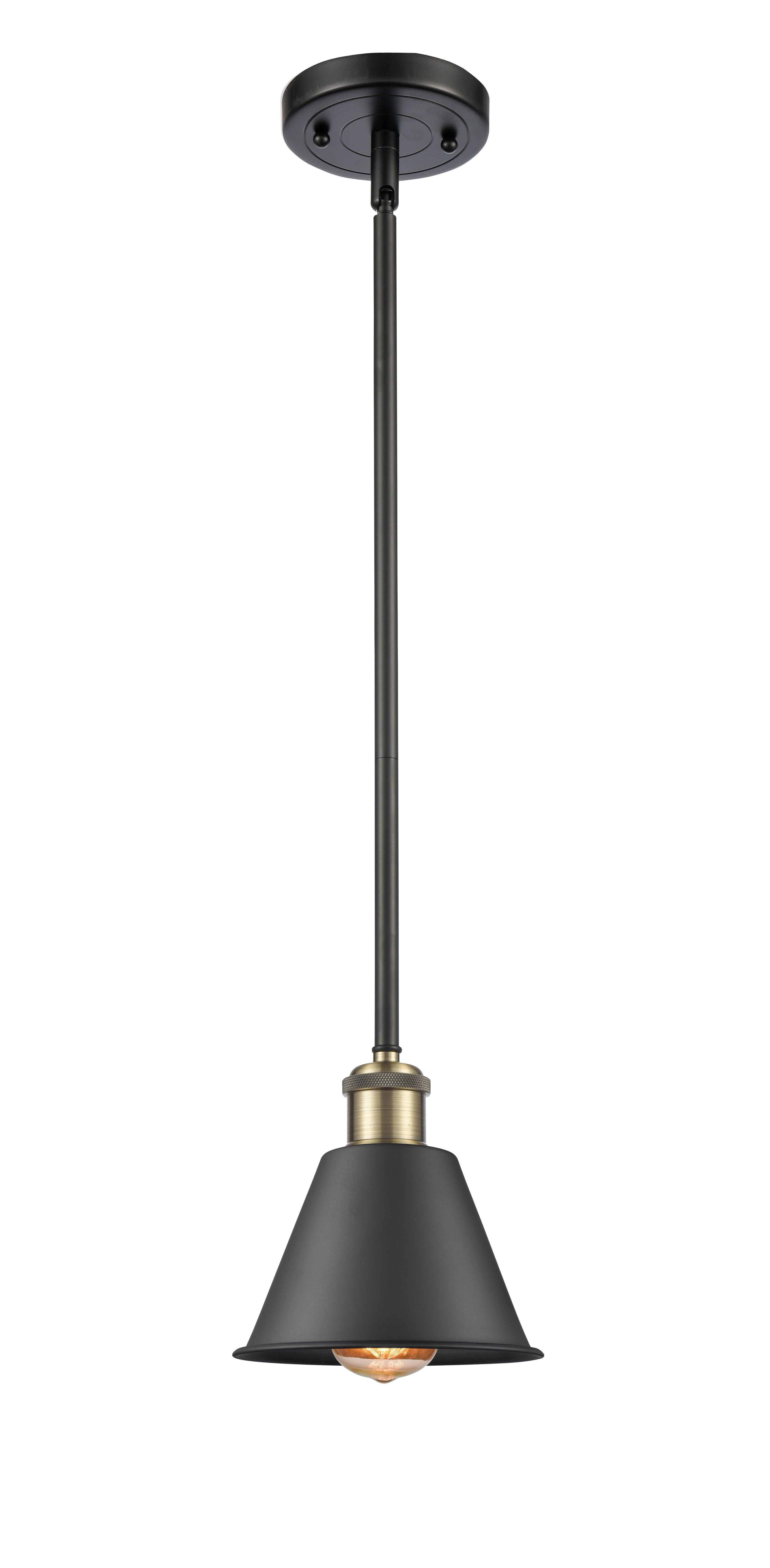 Ballston Mini Pendant Antique Brass Finish