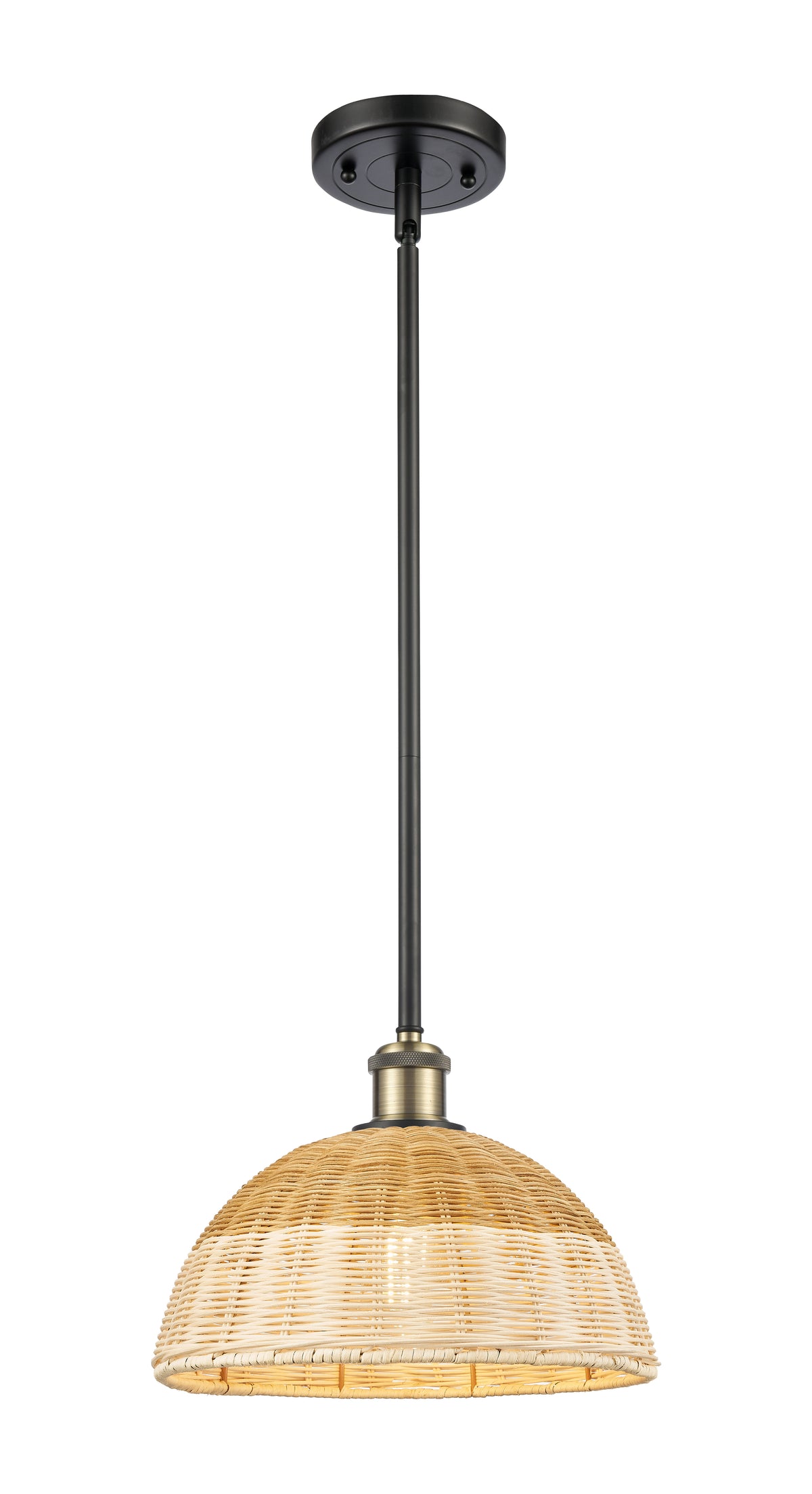 Ballston Mini Pendant Antique Brass Finish
