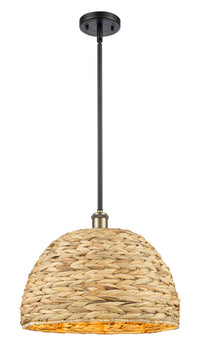 Ballston Mini Pendant Woven Antique Brass