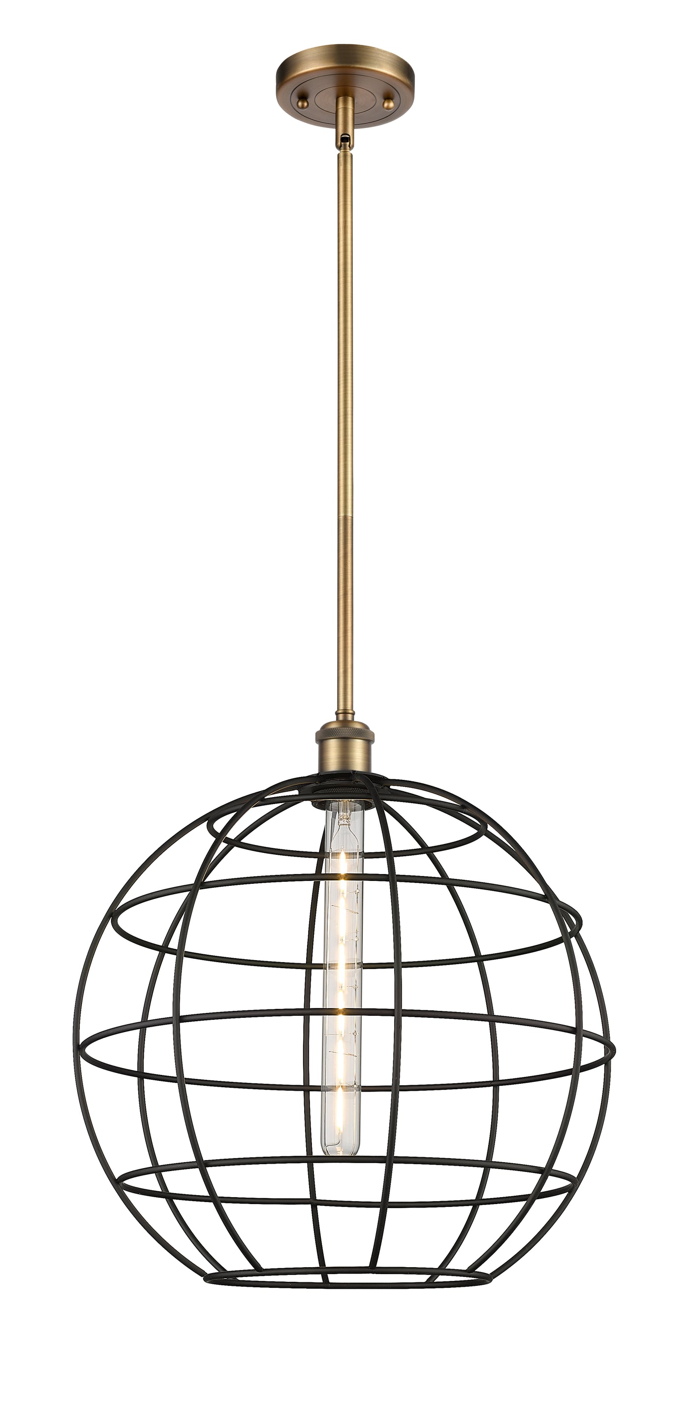 Ballston Mini Pendant Antique Brass Finish