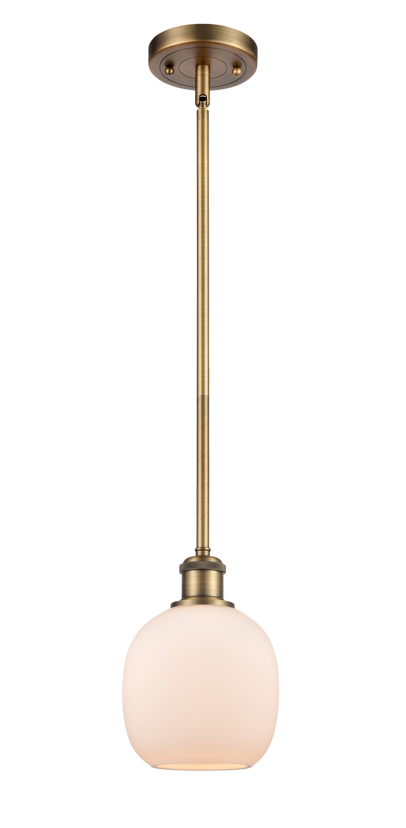 Ballston Mini Pendant Antique Brass Finish