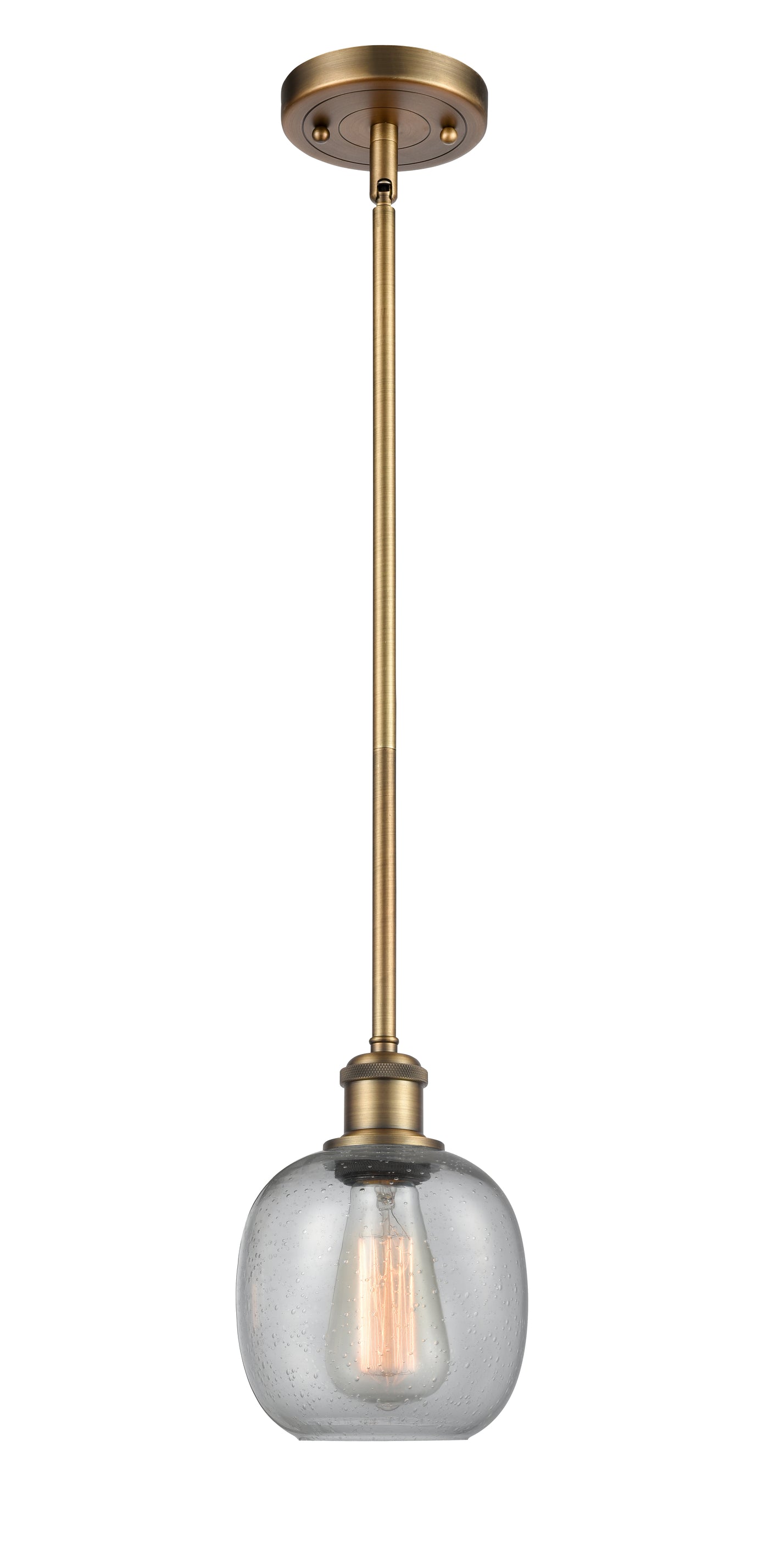 Ballston Mini Pendant Antique Brass Finish