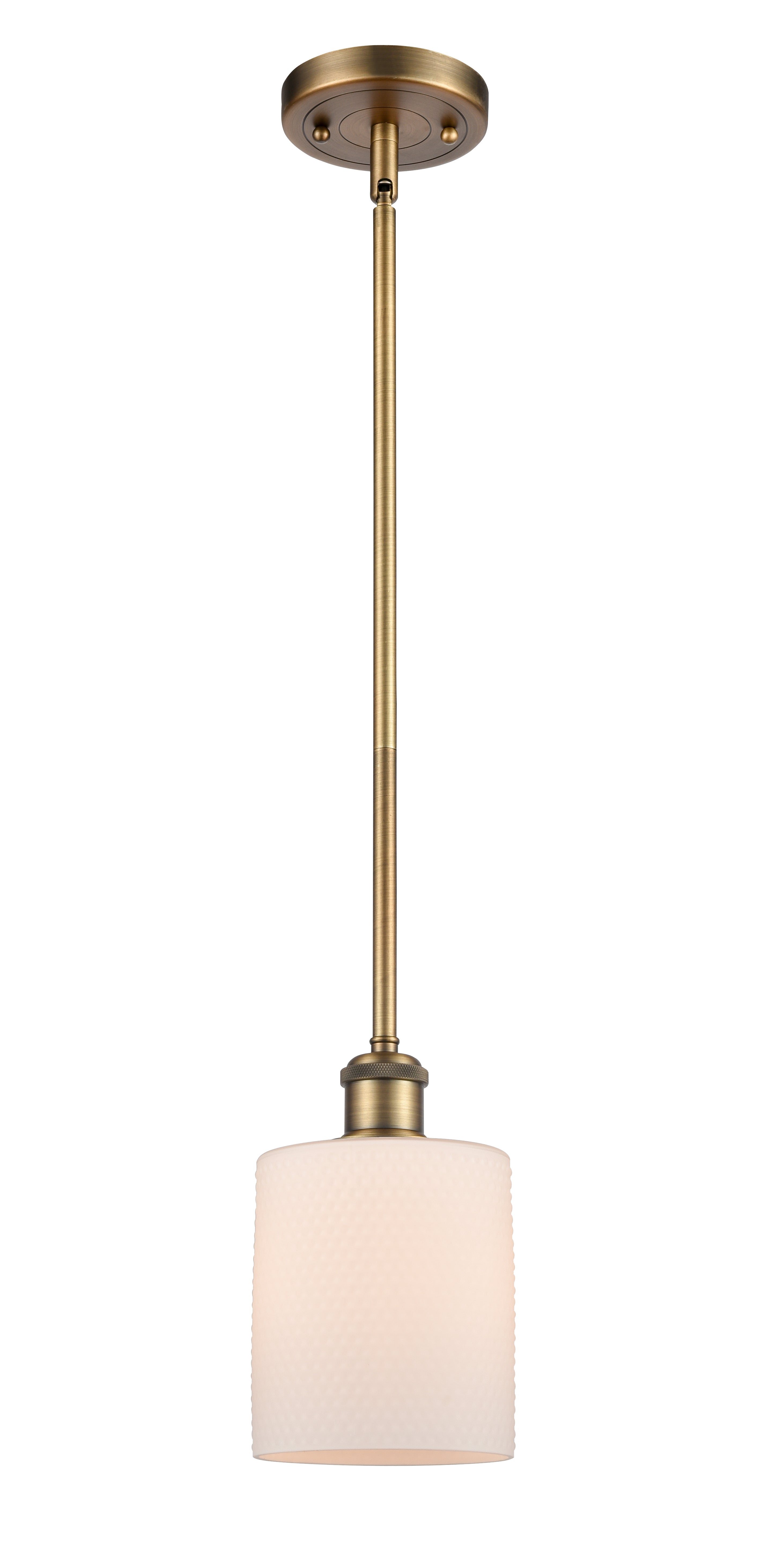 Ballston Mini Pendant Antique Brass Finish