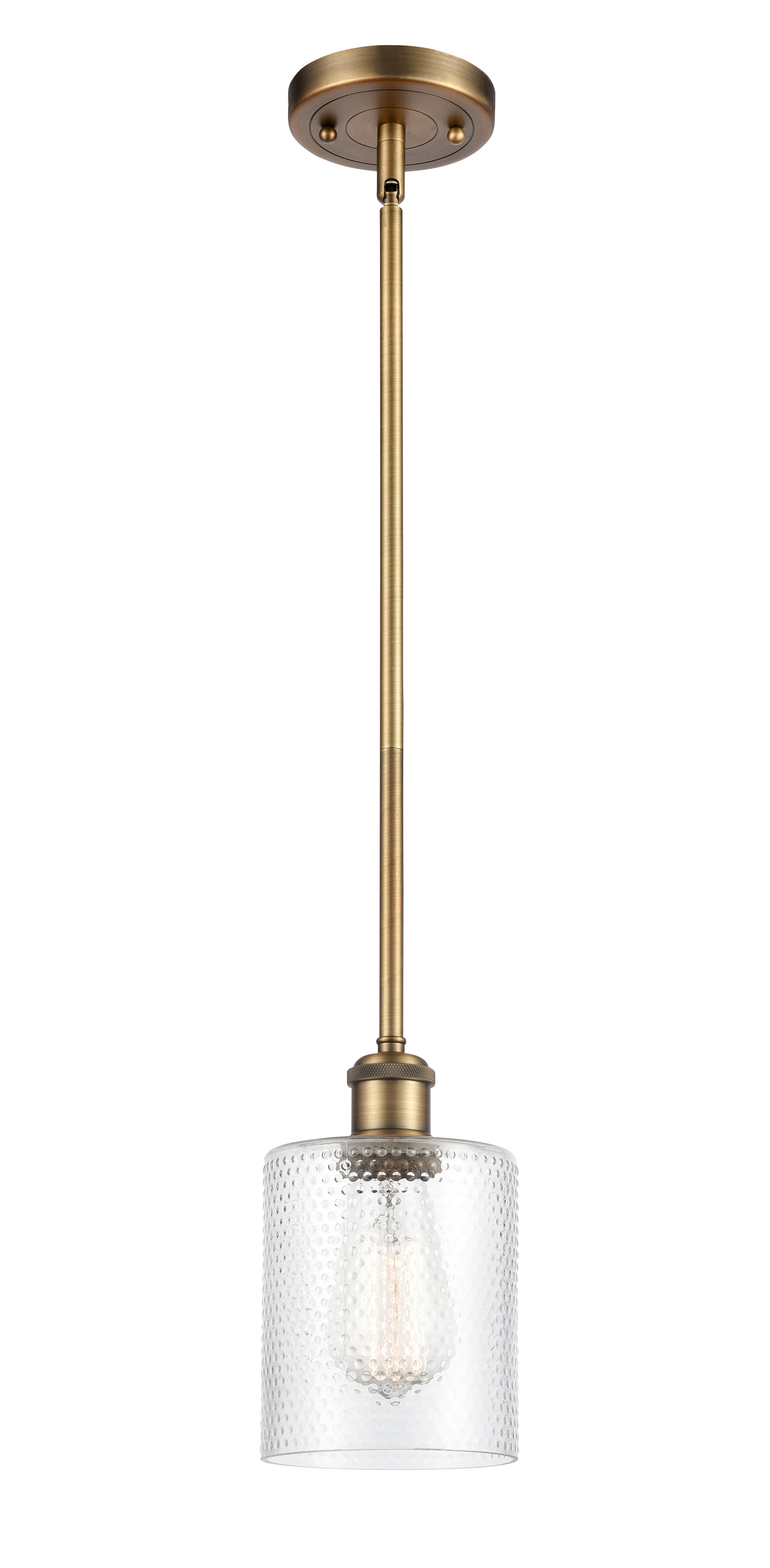 Ballston Mini Pendant Antique Brass Finish