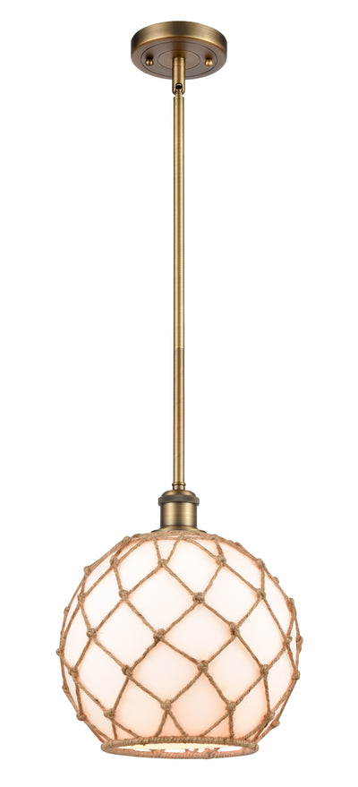 Ballston Mini Pendant Antique Brass Finish