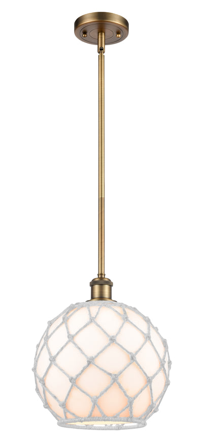 Ballston Mini Pendant Antique Brass Finish