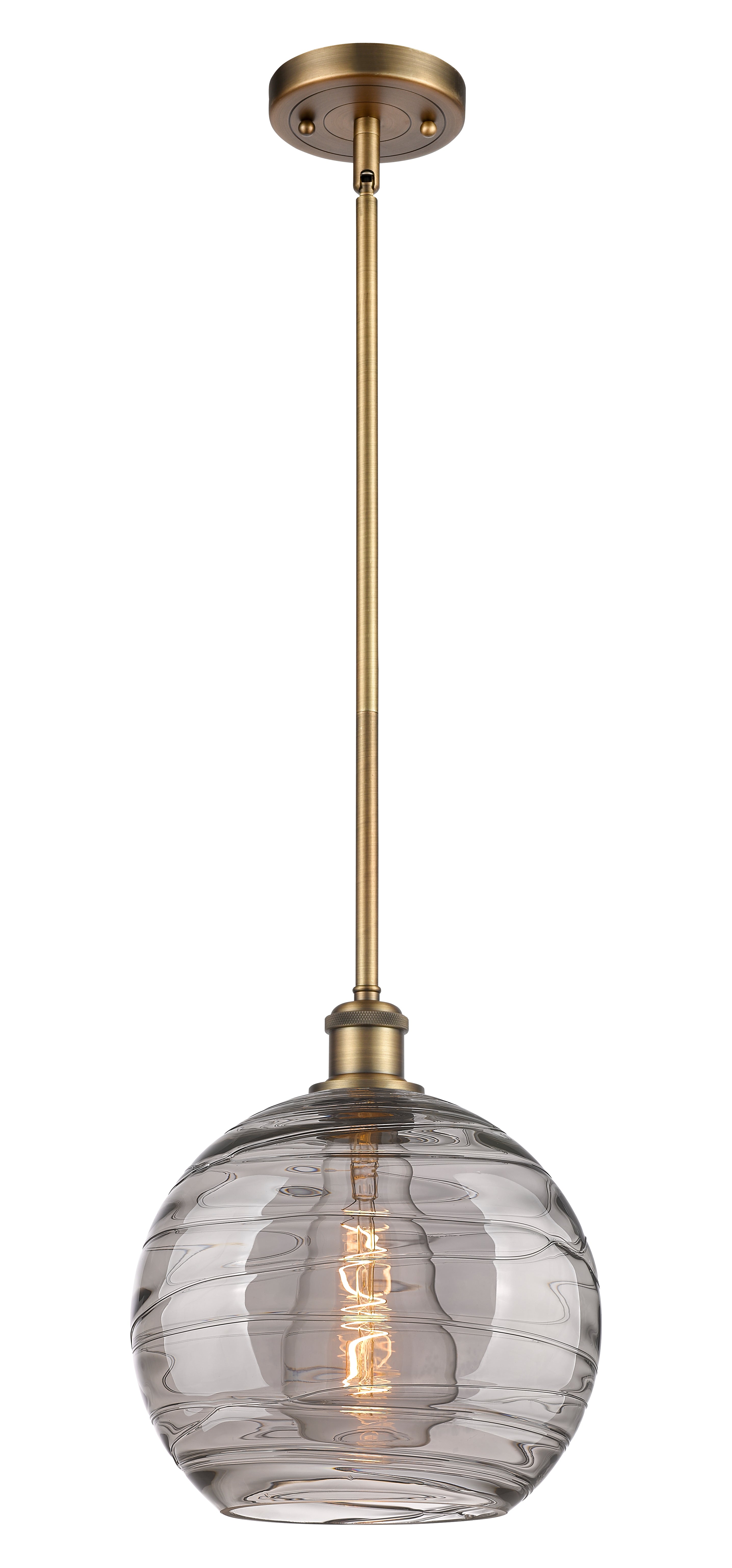 Ballston Mini Pendant Antique Brass Finish