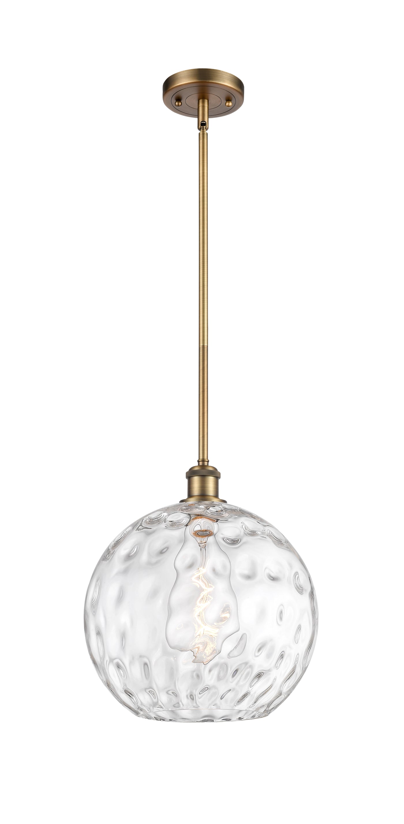 Ballston Mini Pendant Antique Brass Glass