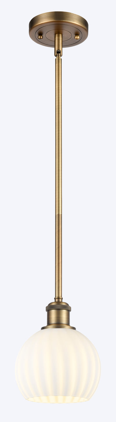 Ballston Mini Pendant Antique Brass Finish