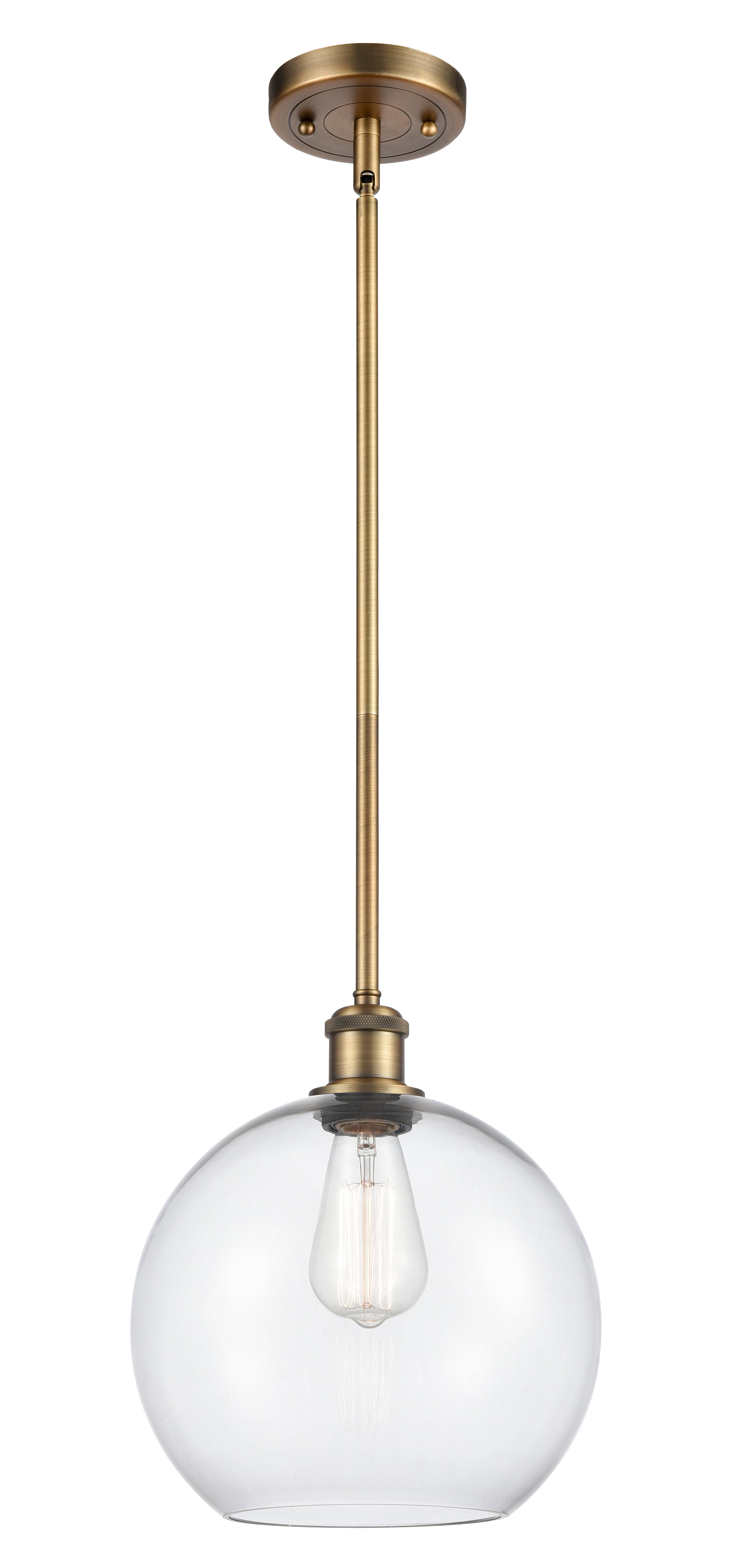 Ballston Mini Pendant Antique Brass Finish