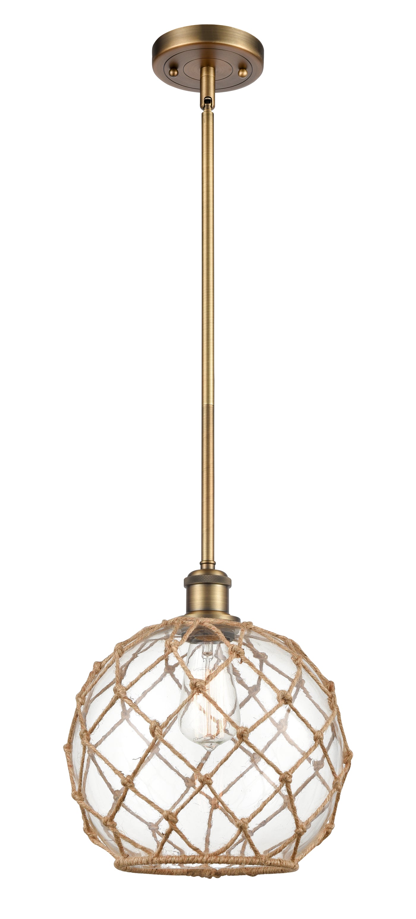 Ballston Mini Pendant Antique Brass Finish